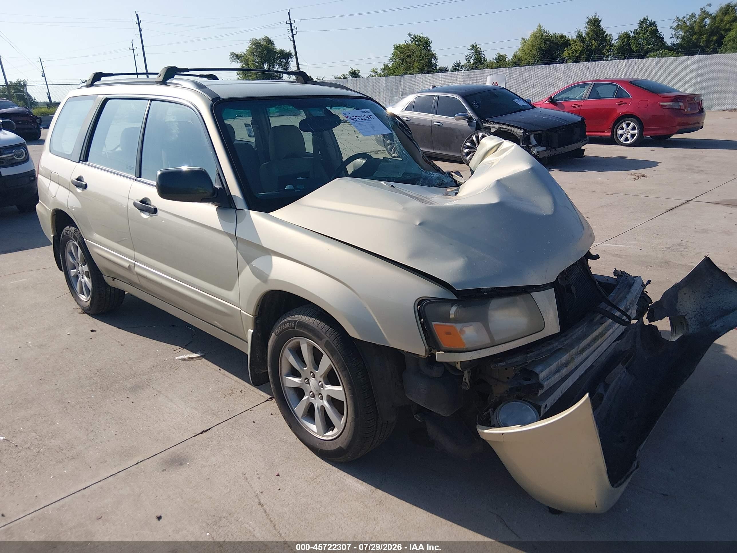 2005 Subaru Forester 2.5xs Silver vin: JF1SG656X5H718142