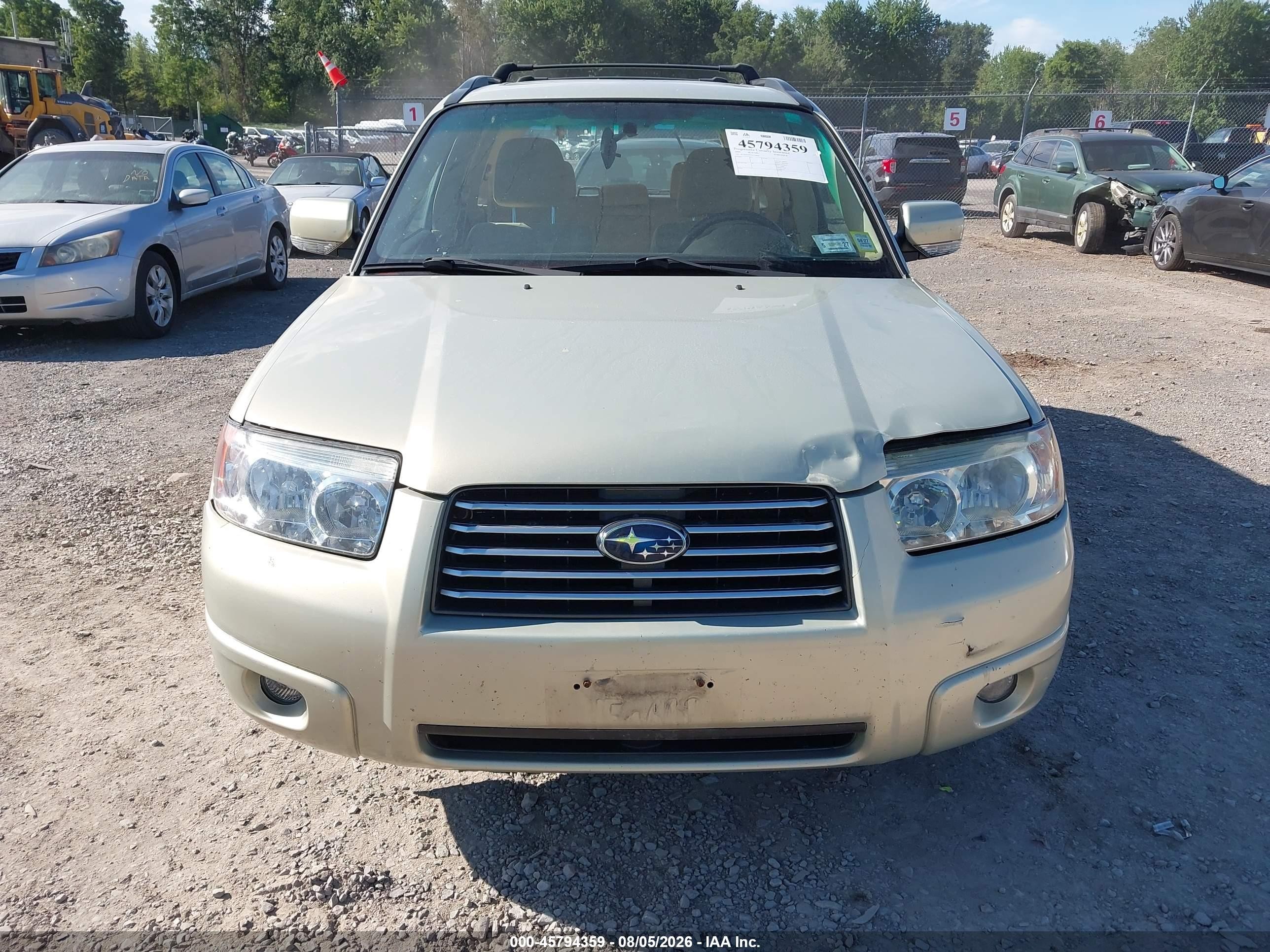 2006 Subaru Forester 2.5x Золотой vin: JF1SG656X6H730616