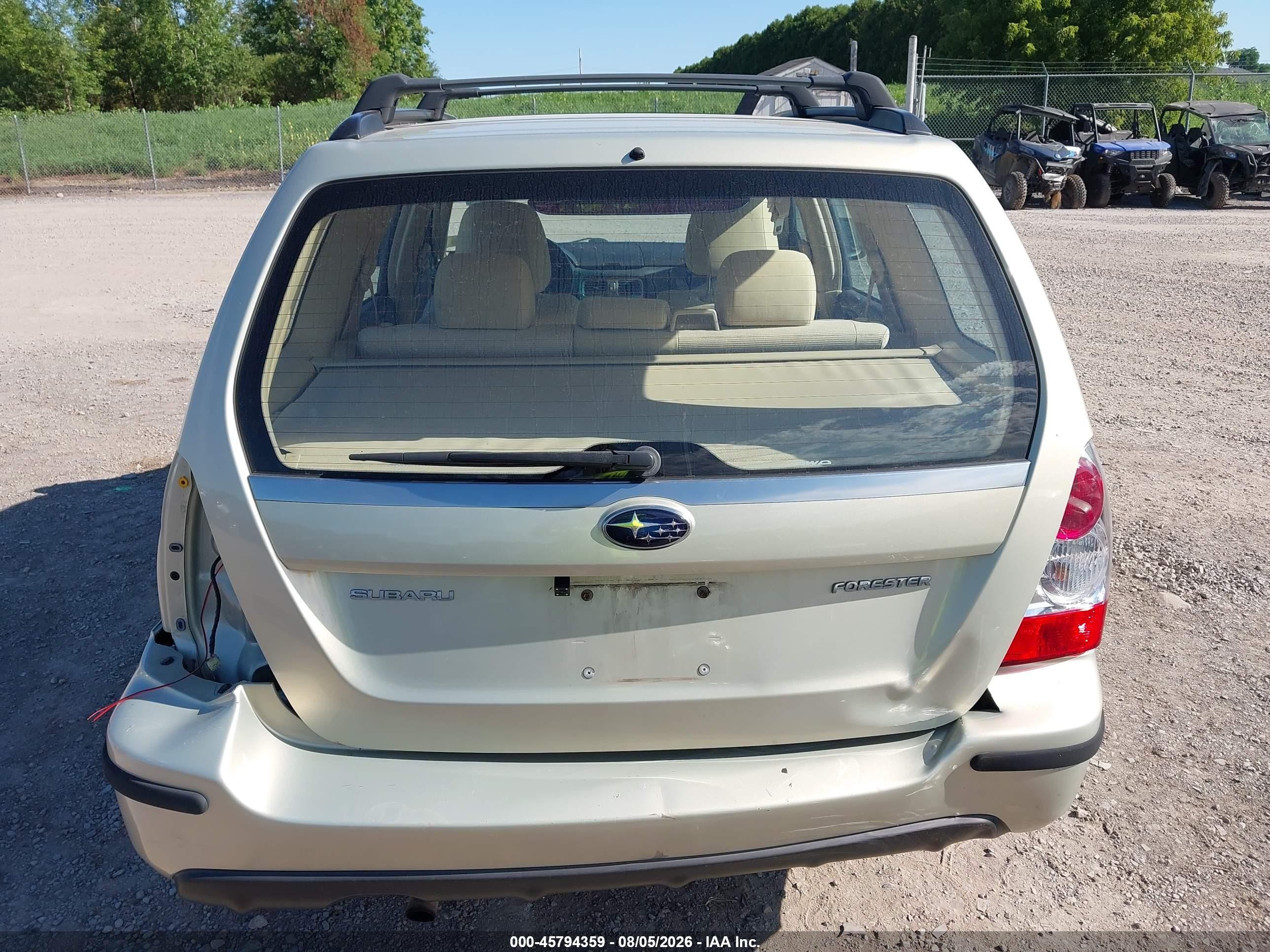 2006 Subaru Forester 2.5x Золотой vin: JF1SG656X6H730616