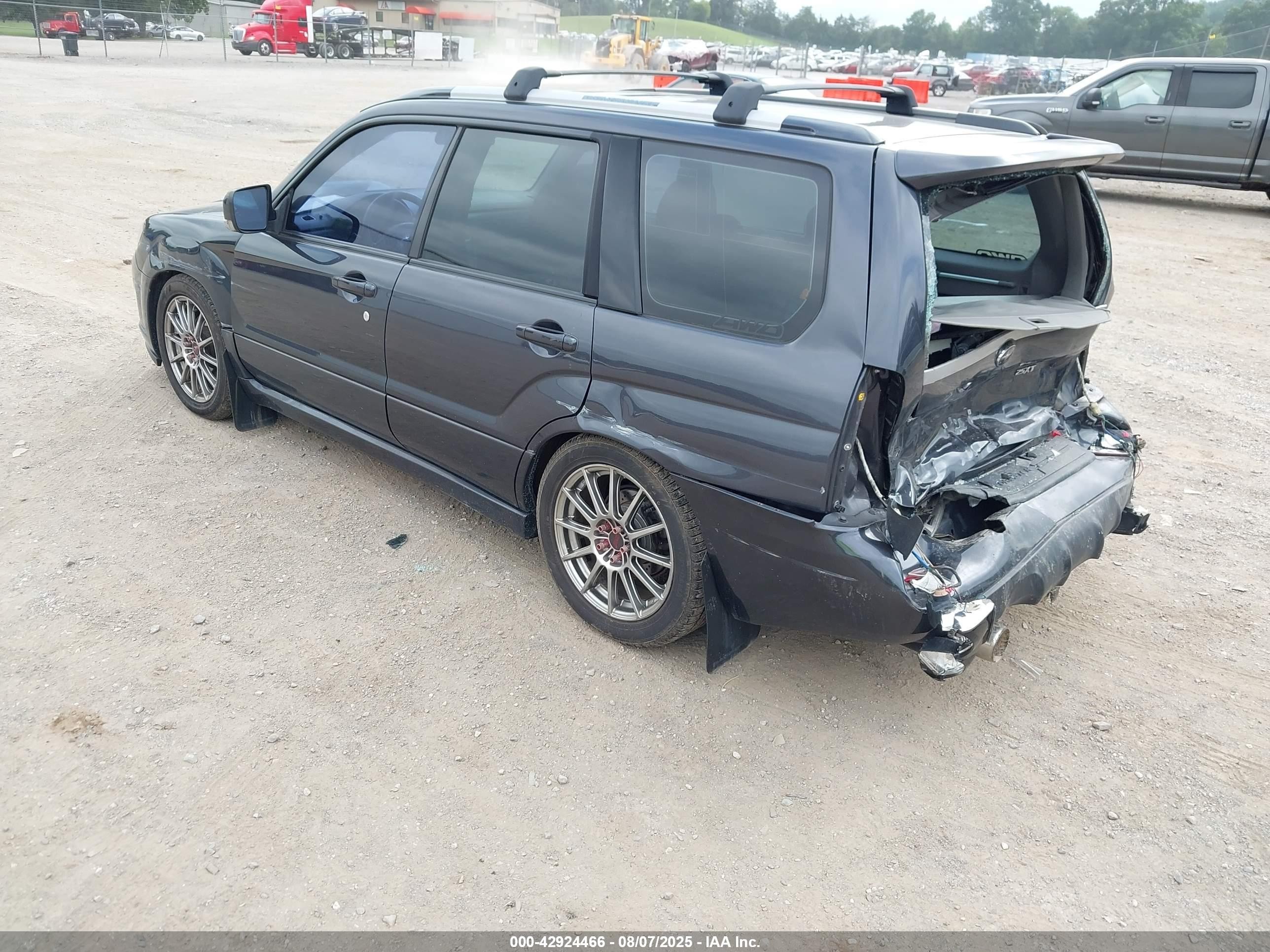 2008 Subaru Forester Sports 2.5xt Gray vin: JF1SG66618G722587