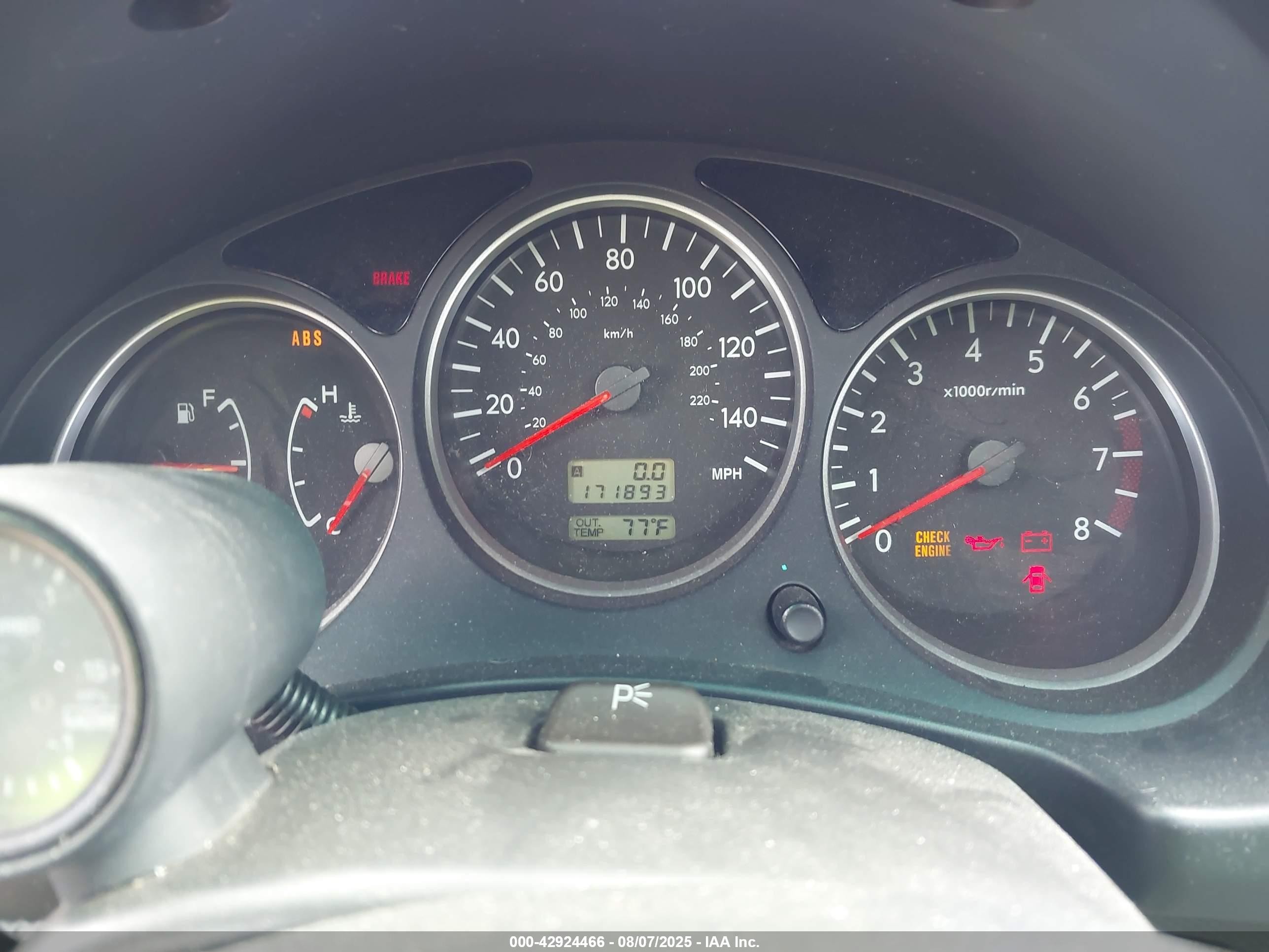 2008 Subaru Forester Sports 2.5xt Gray vin: JF1SG66618G722587