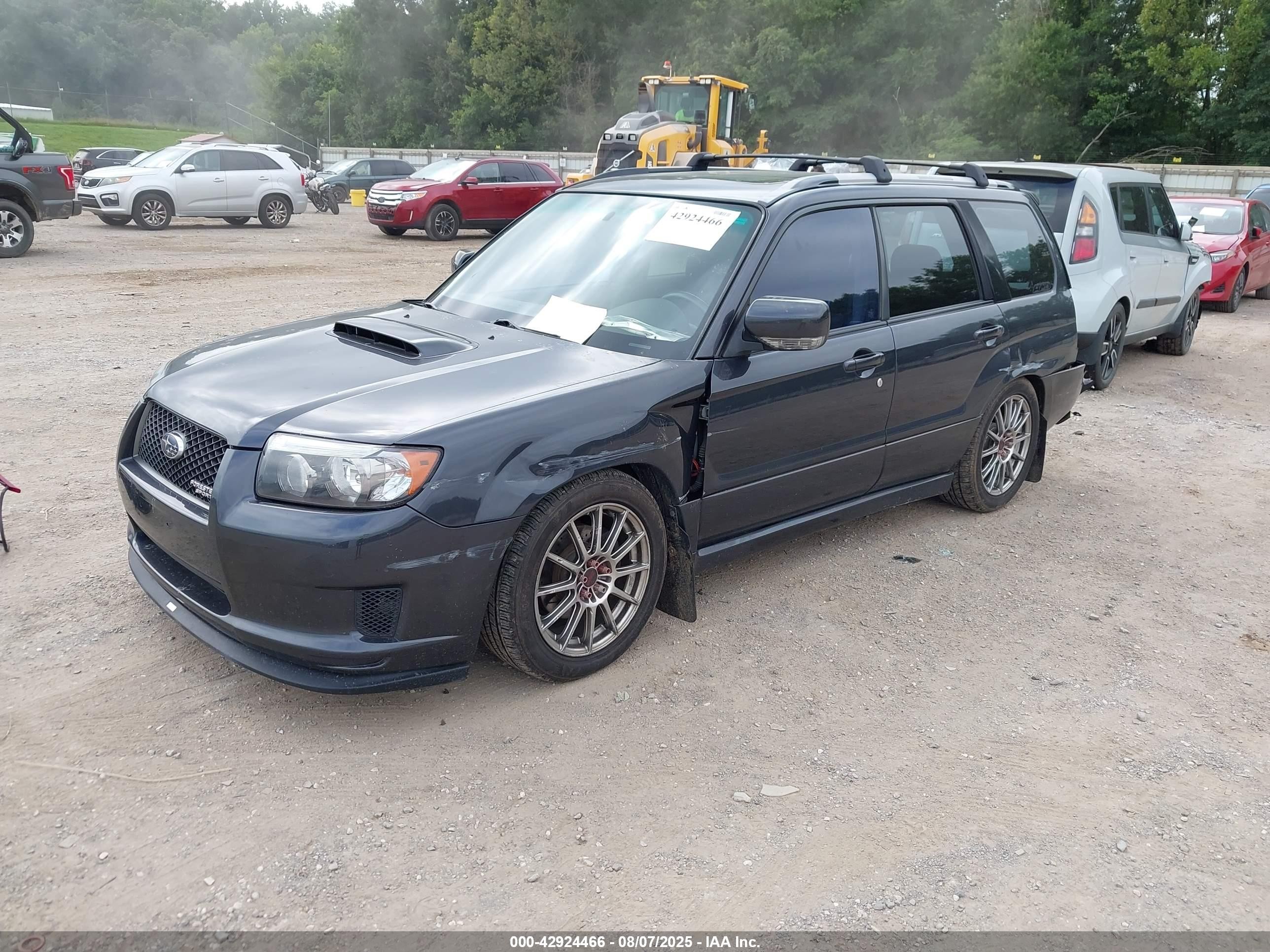 2008 Subaru Forester Sports 2.5xt Gray vin: JF1SG66618G722587