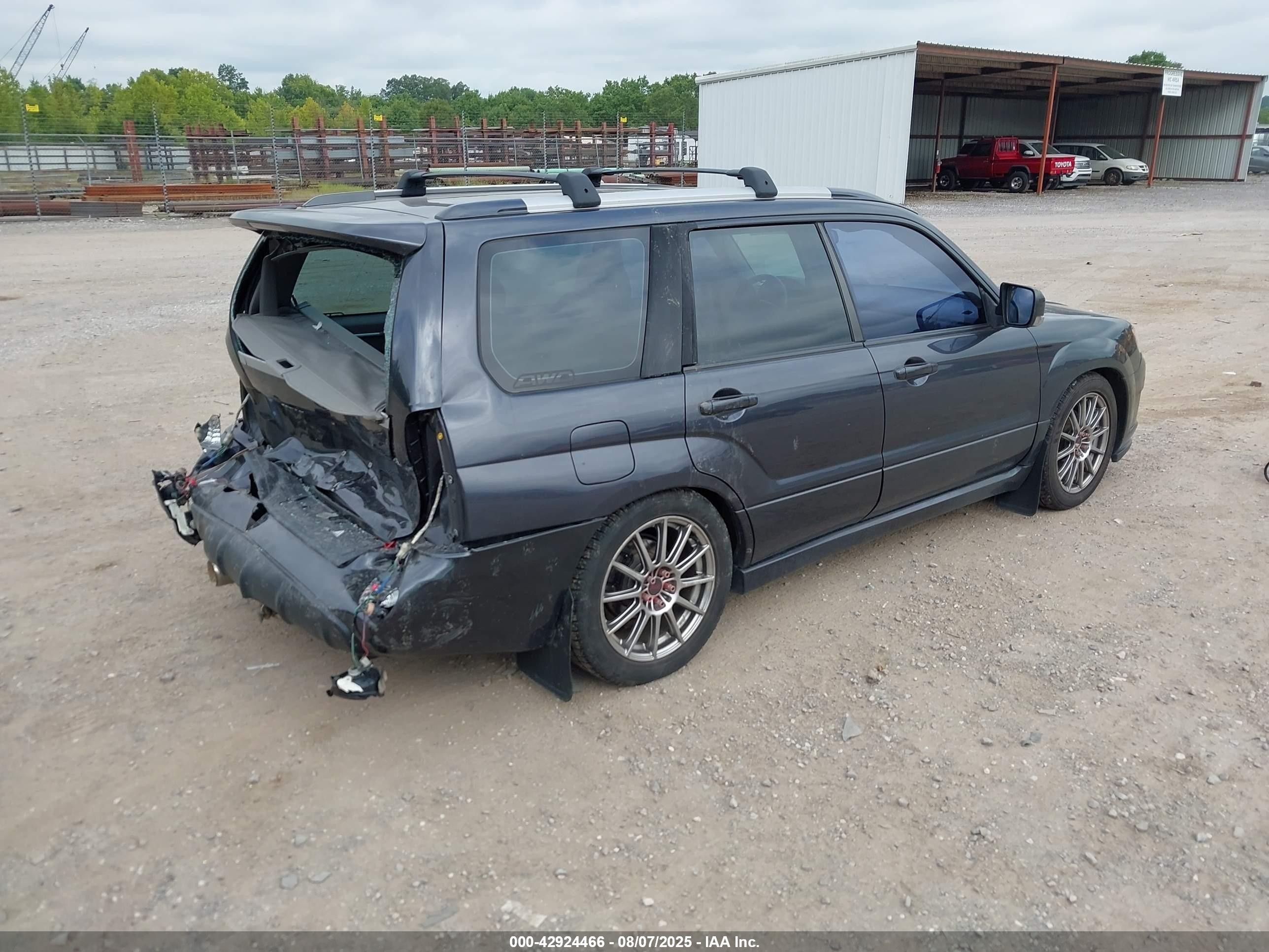 2008 Subaru Forester Sports 2.5xt Gray vin: JF1SG66618G722587