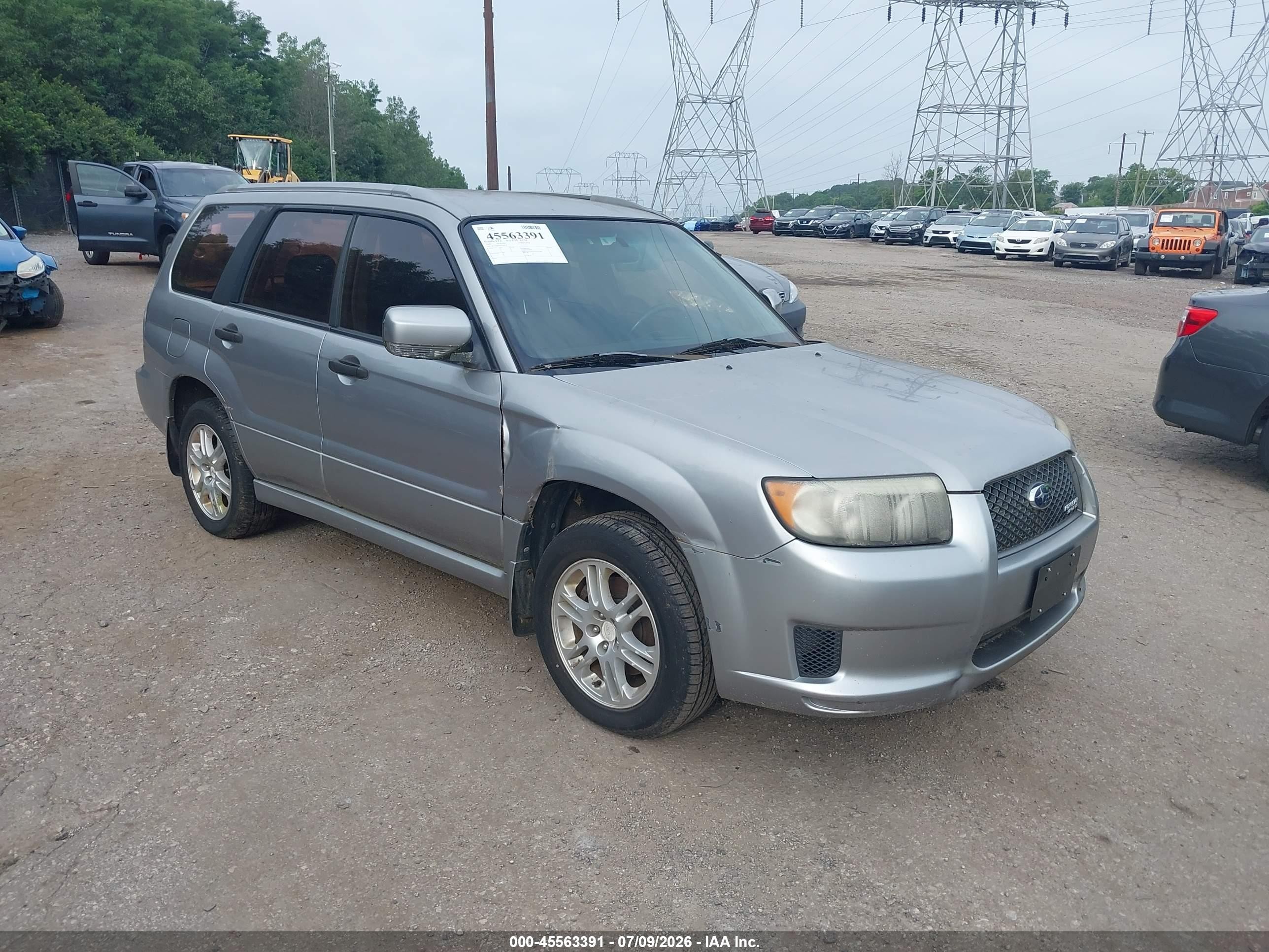 2008 Subaru Forester Sports 2.5x Серебряный vin: JF1SG66678H718134
