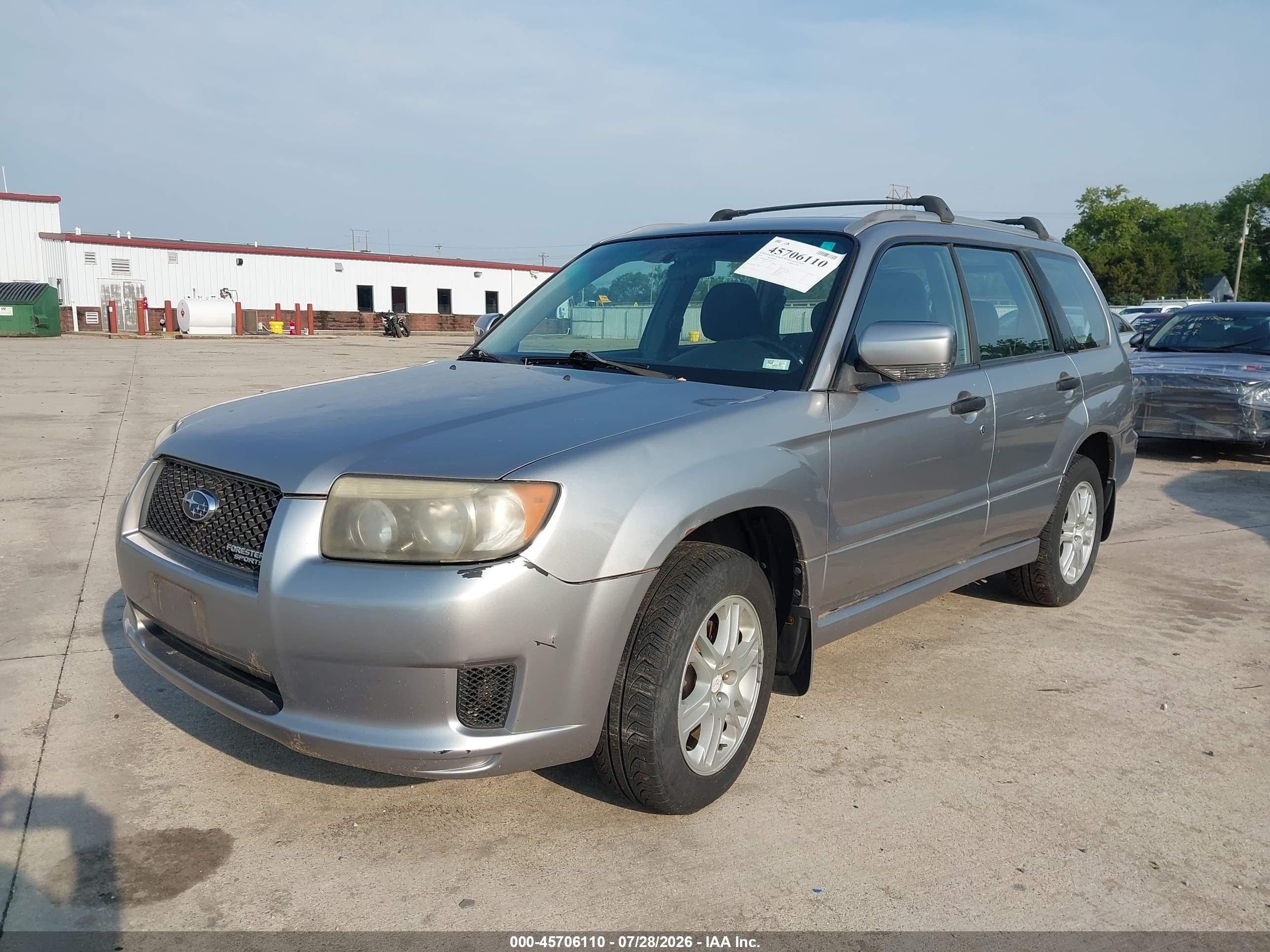 2008 Subaru Forester Sports 2.5x Gray vin: JF1SG66688H732625