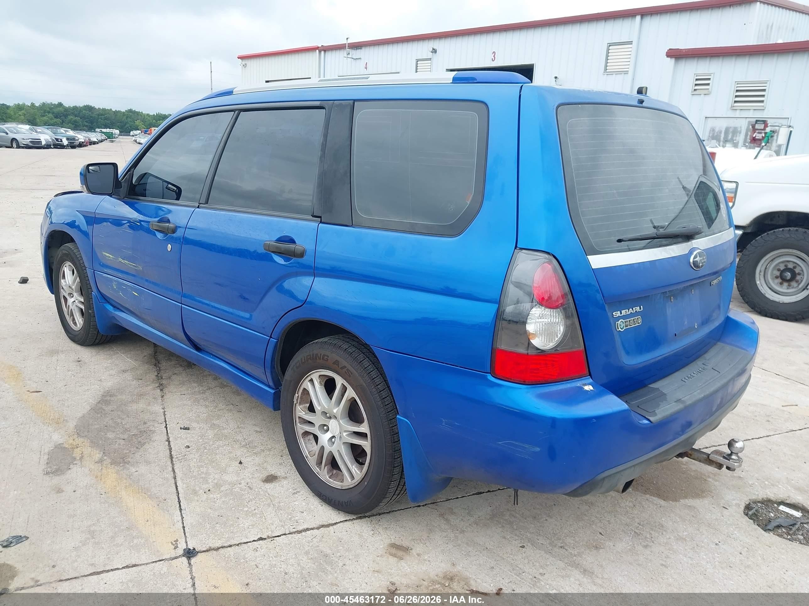 2008 Subaru Forester Sports 2.5x Blue vin: JF1SG66698H712142
