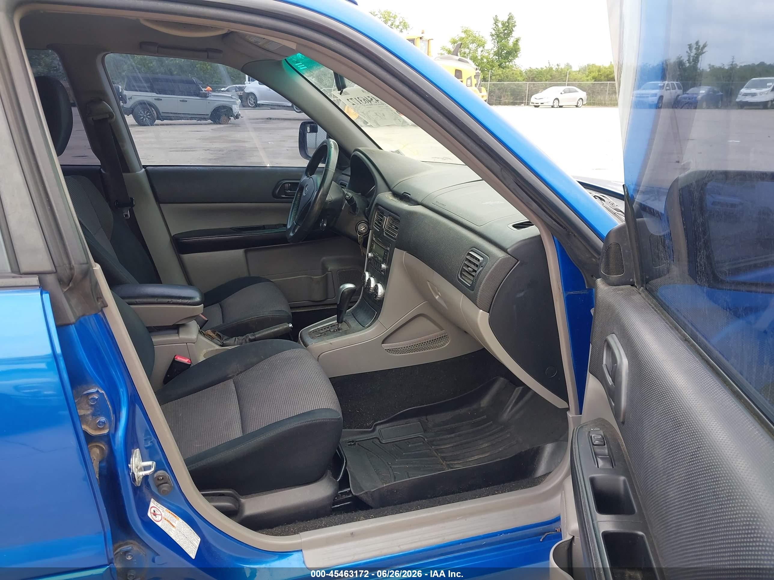2008 Subaru Forester Sports 2.5x Blue vin: JF1SG66698H712142