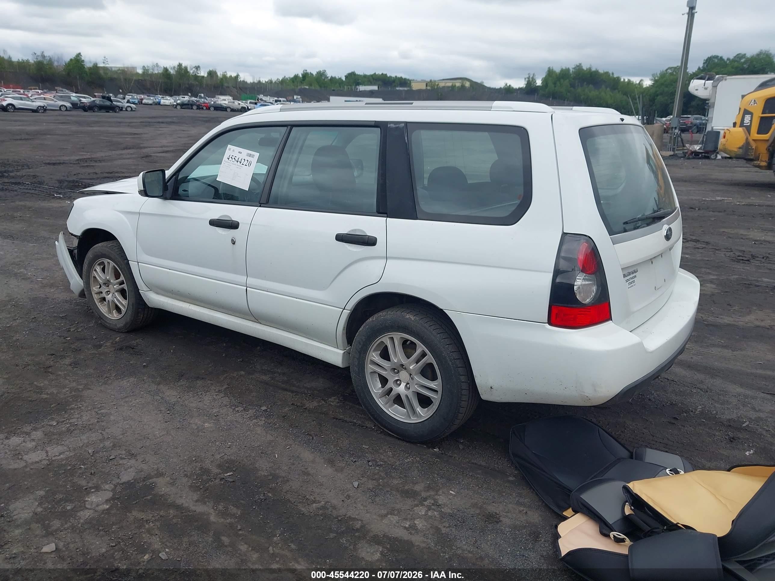 2008 Subaru Forester Sports 2.5x White vin: JF1SG66698H728423