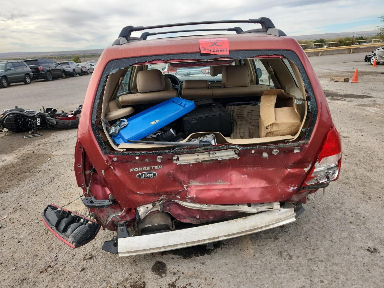 2005 Subaru Forester 2.5xs Ll Bean Red vin: JF1SG67625H747986