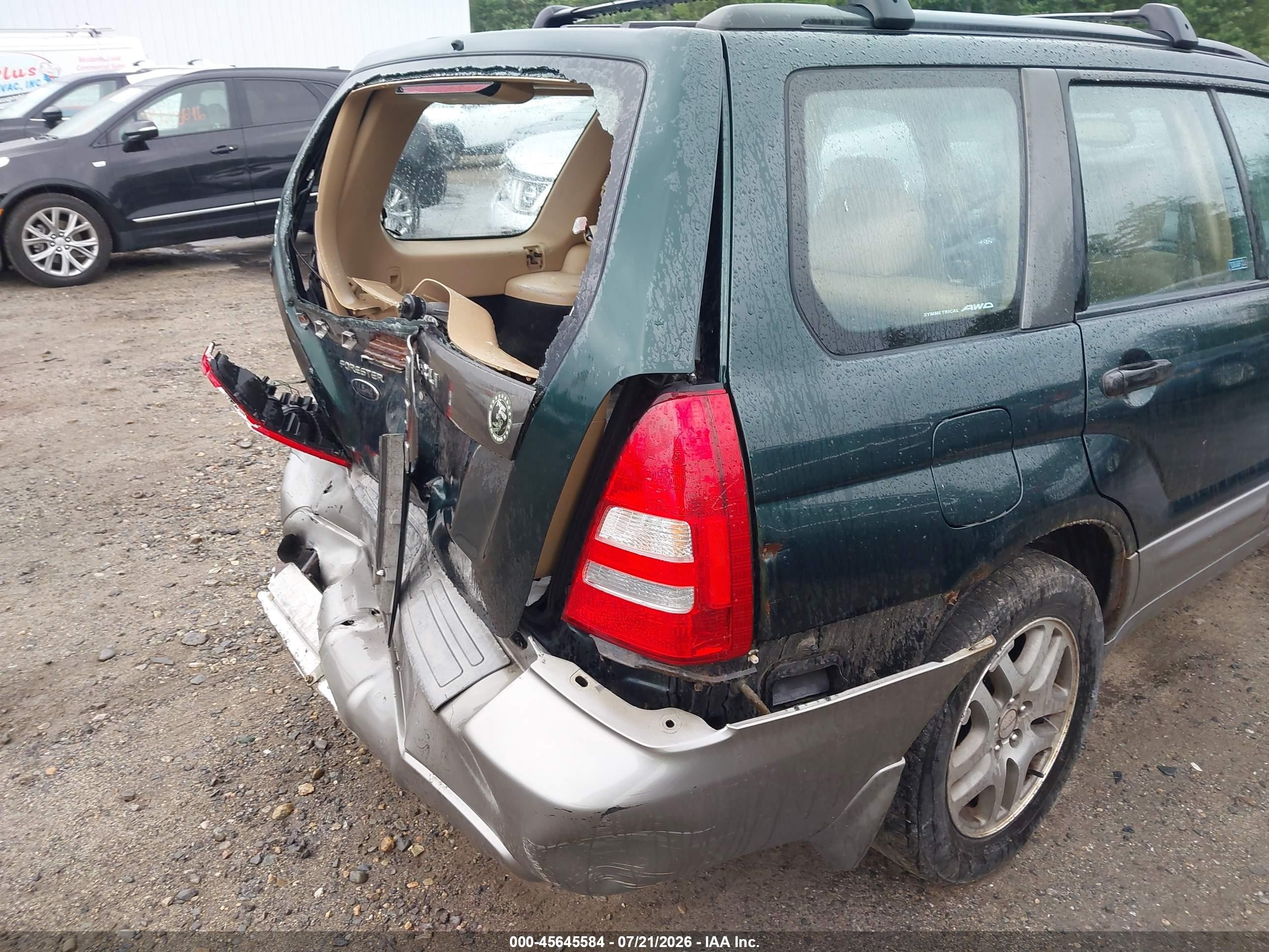 2005 Subaru Forester 2.5xs L.l. Bean Green vin: JF1SG67635H735782