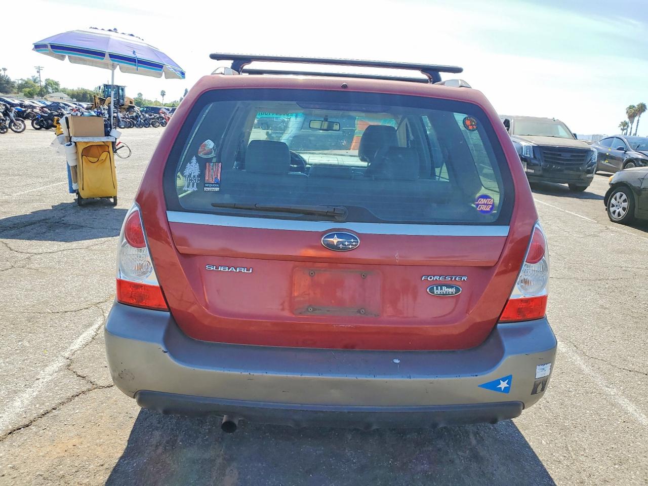 2006 Subaru Forester 2.5x Ll Bean Red vin: JF1SG67636H755807