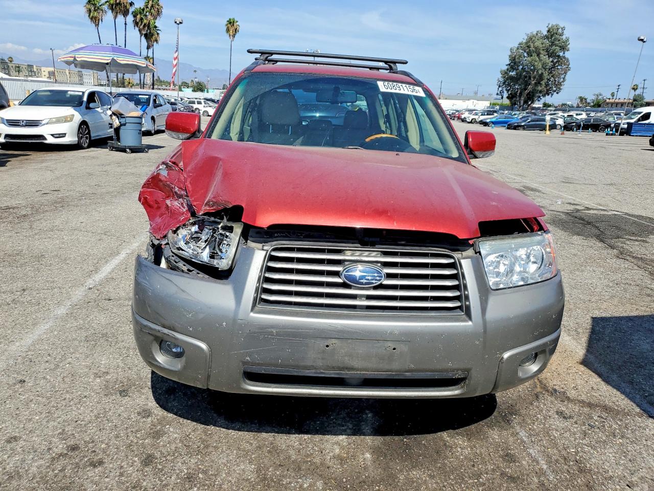 2006 Subaru Forester 2.5x Ll Bean Red vin: JF1SG67636H755807