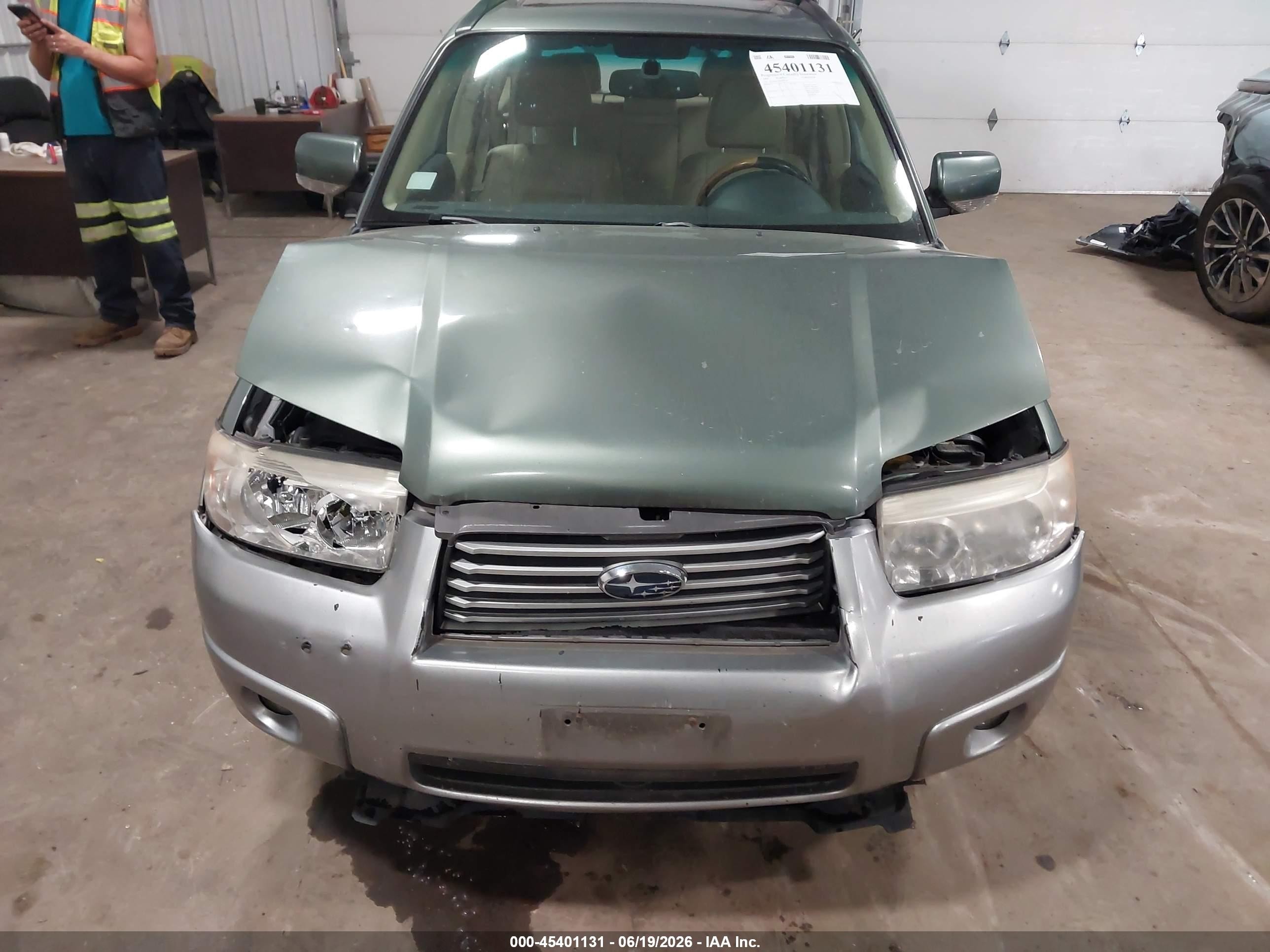 2008 Subaru Forester 2.5x L.l. Bean Edition Green vin: JF1SG67638H701958