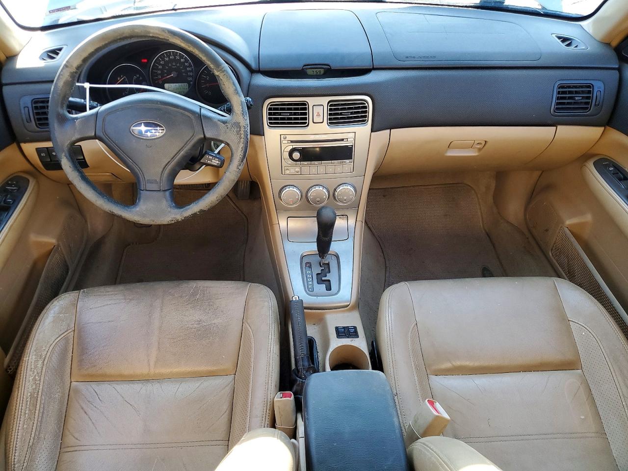 2005 Subaru Forester Silver vin: JF1SG67655H723892
