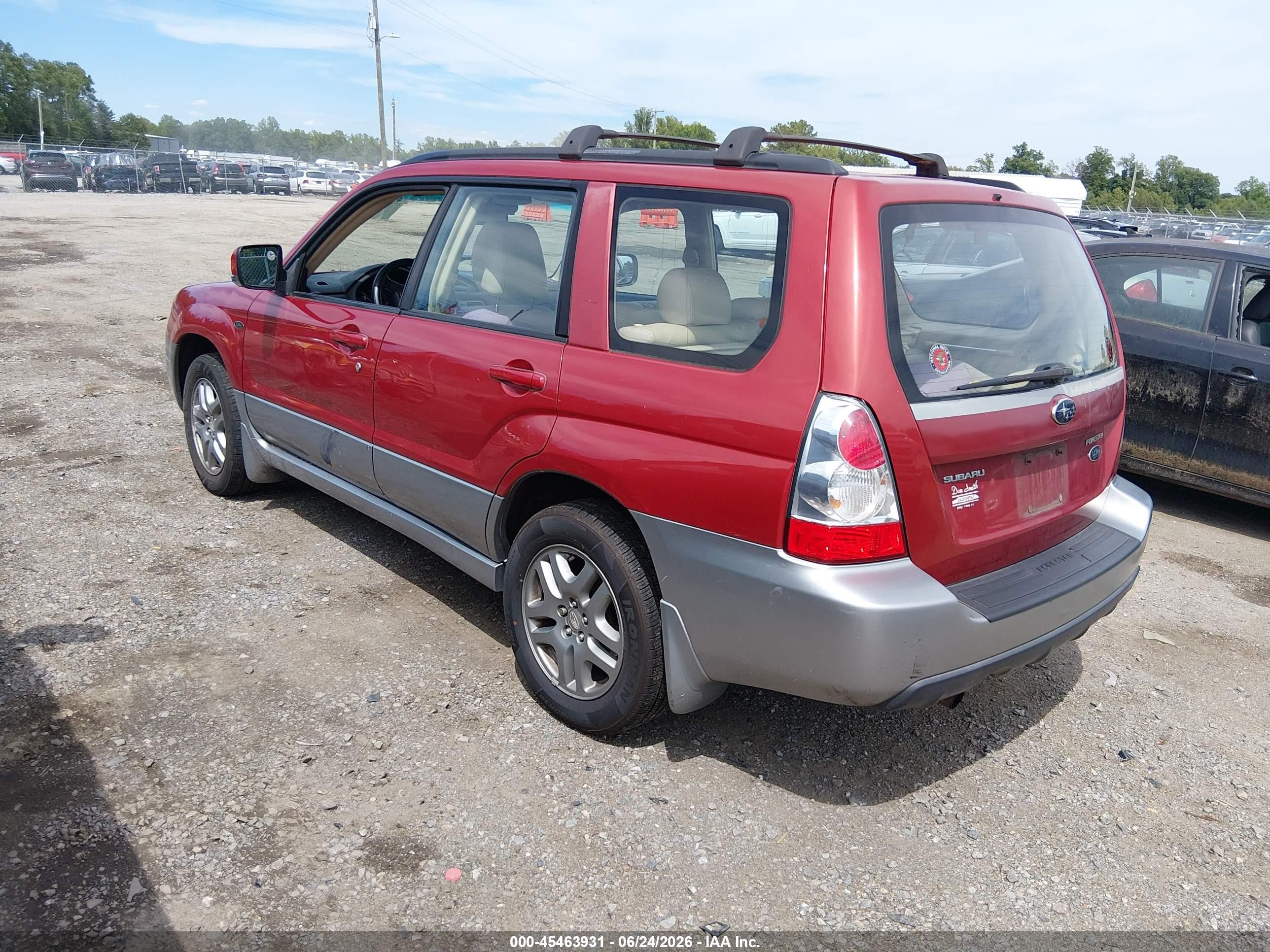 2008 Subaru Forester 2.5x L.l. Bean Edition Red vin: JF1SG67658H703386