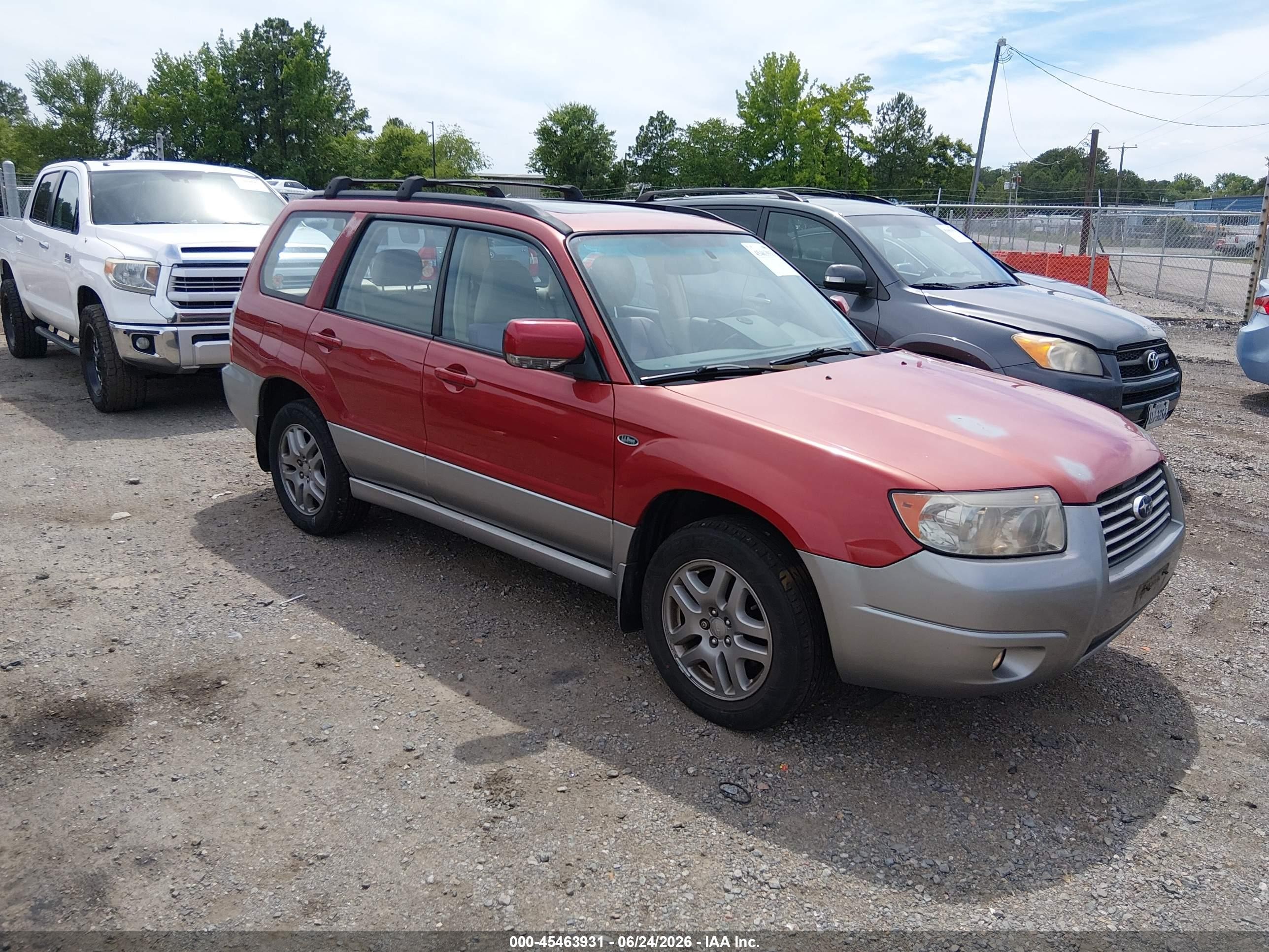2008 Subaru Forester 2.5x L.l. Bean Edition Red vin: JF1SG67658H703386