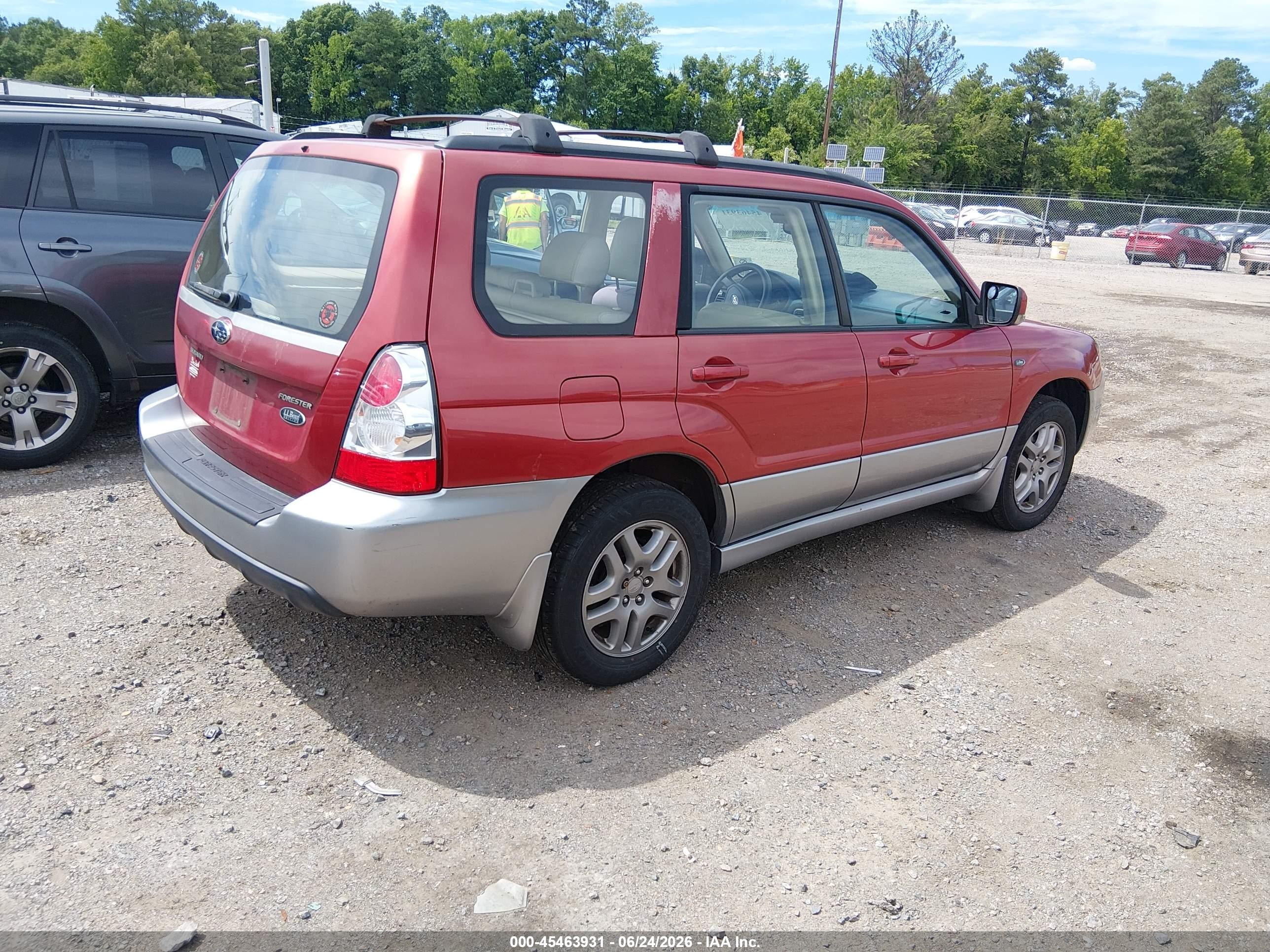 2008 Subaru Forester 2.5x L.l. Bean Edition Red vin: JF1SG67658H703386