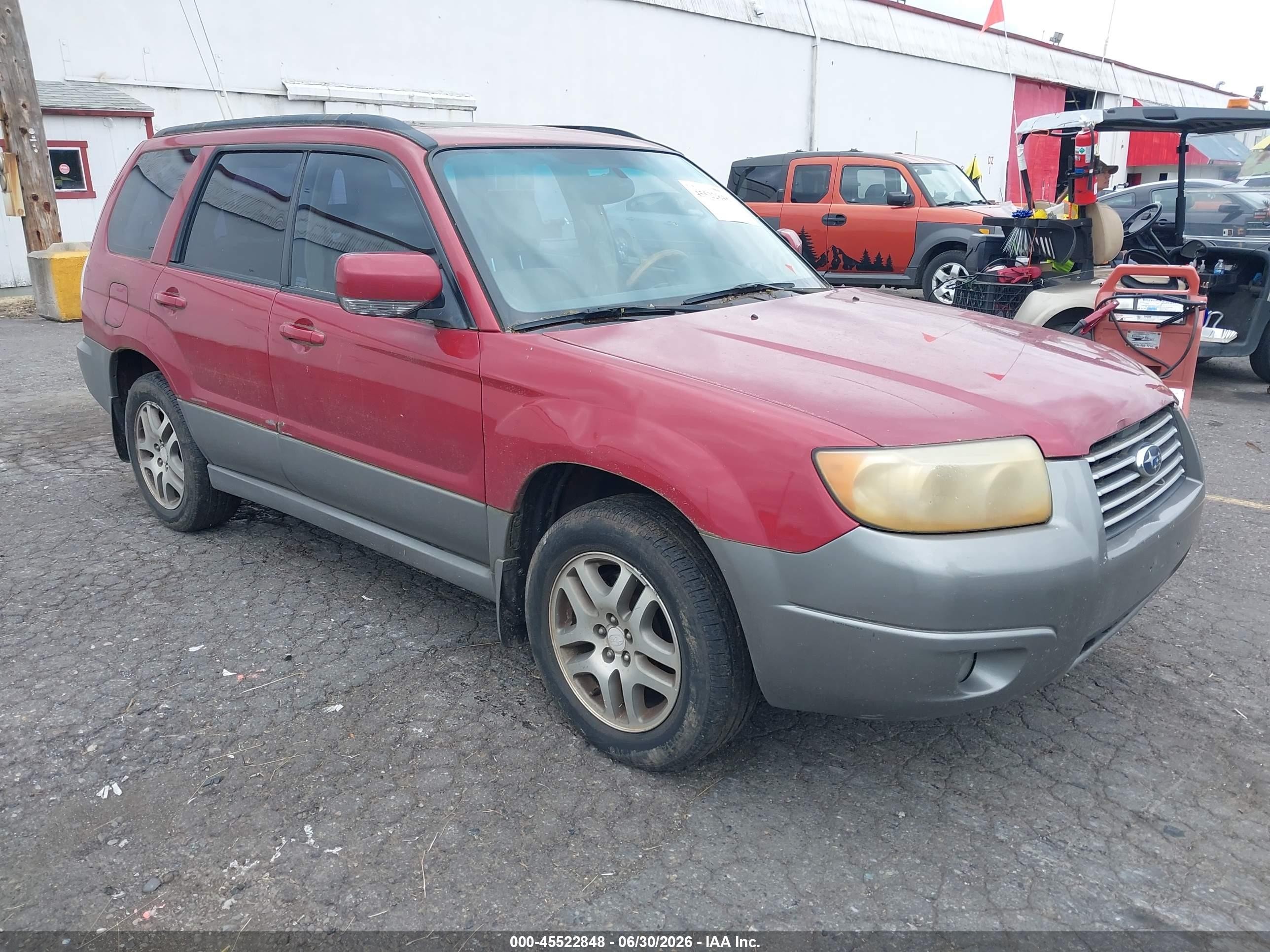 2006 Subaru Forester 2.5x L.l. Bean Edition Red vin: JF1SG67666H720517