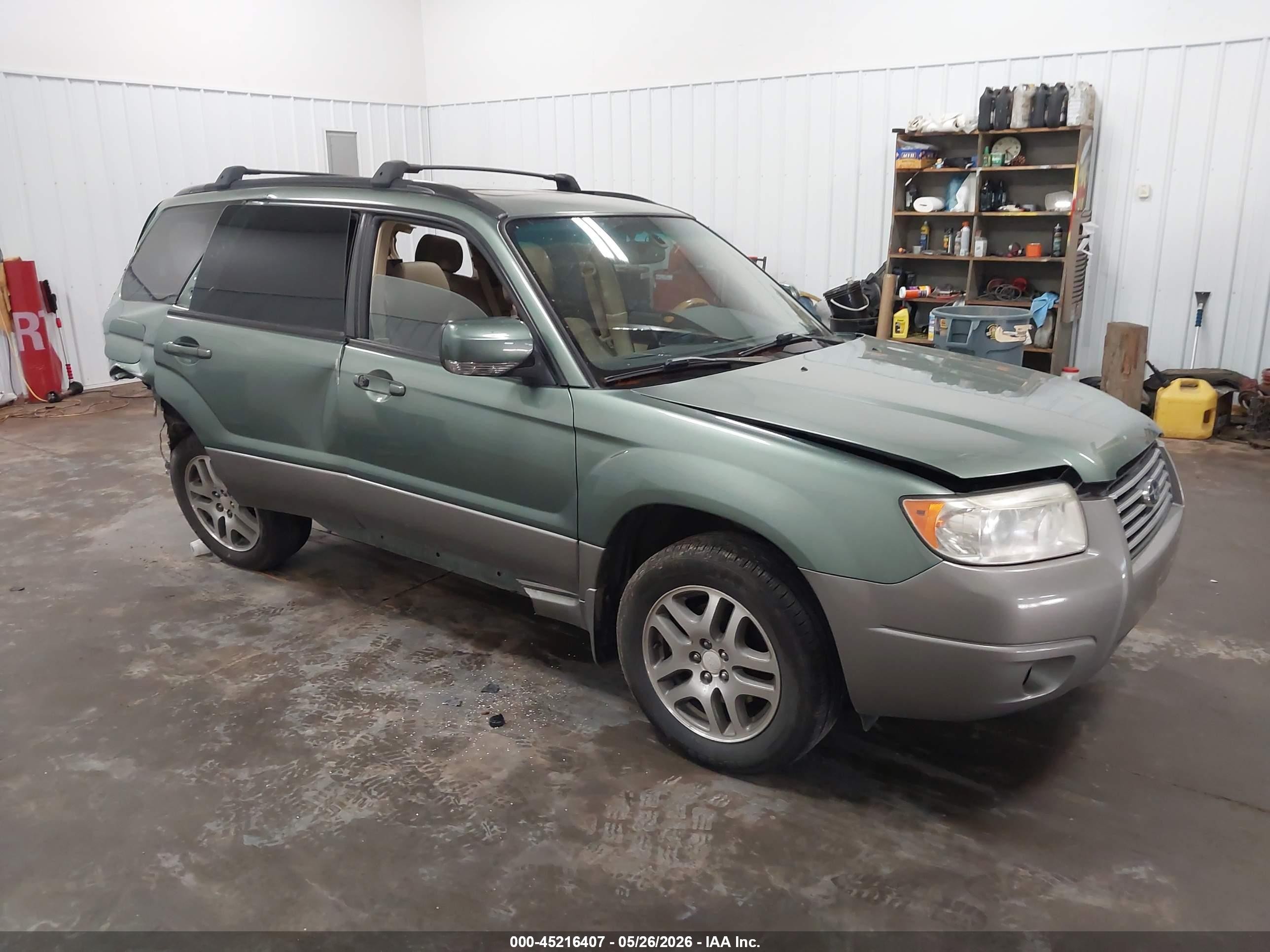 2006 Subaru Forester 2.5x Ll Bean Green vin: JF1SG67666H736636