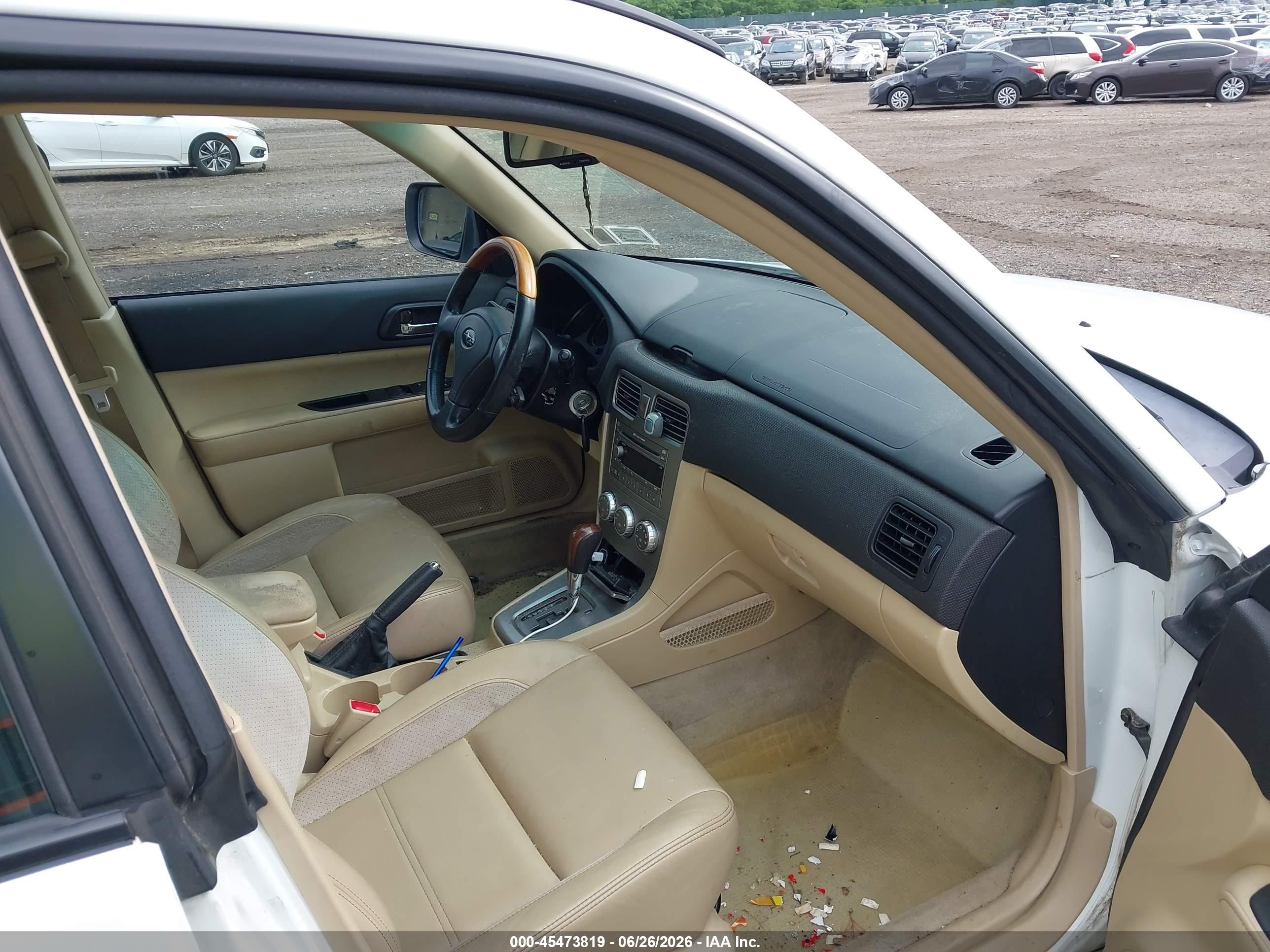 2006 Subaru Forester 2.5x L.l. Bean Edition White vin: JF1SG67666H740749
