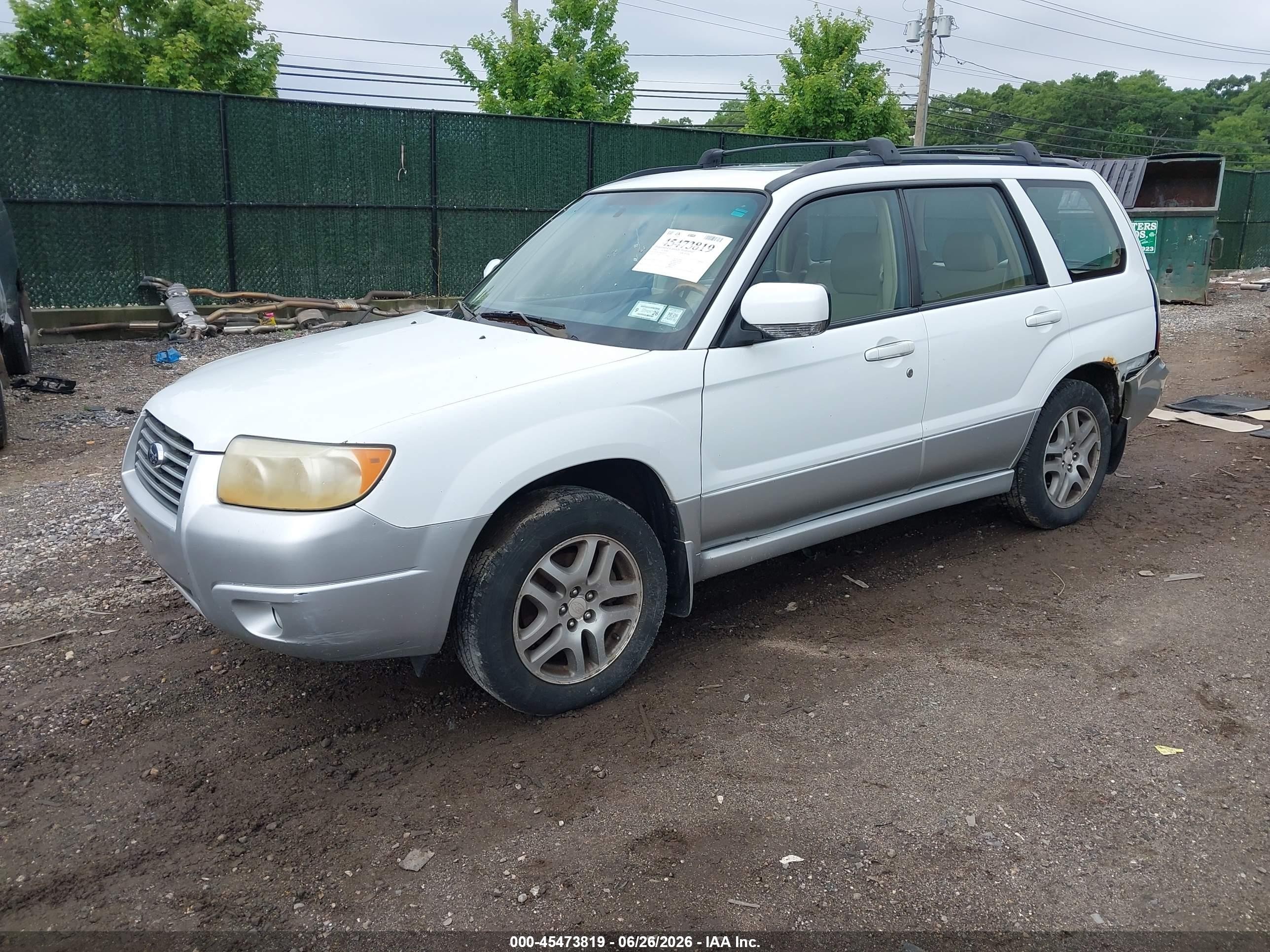 2006 Subaru Forester 2.5x L.l. Bean Edition White vin: JF1SG67666H740749