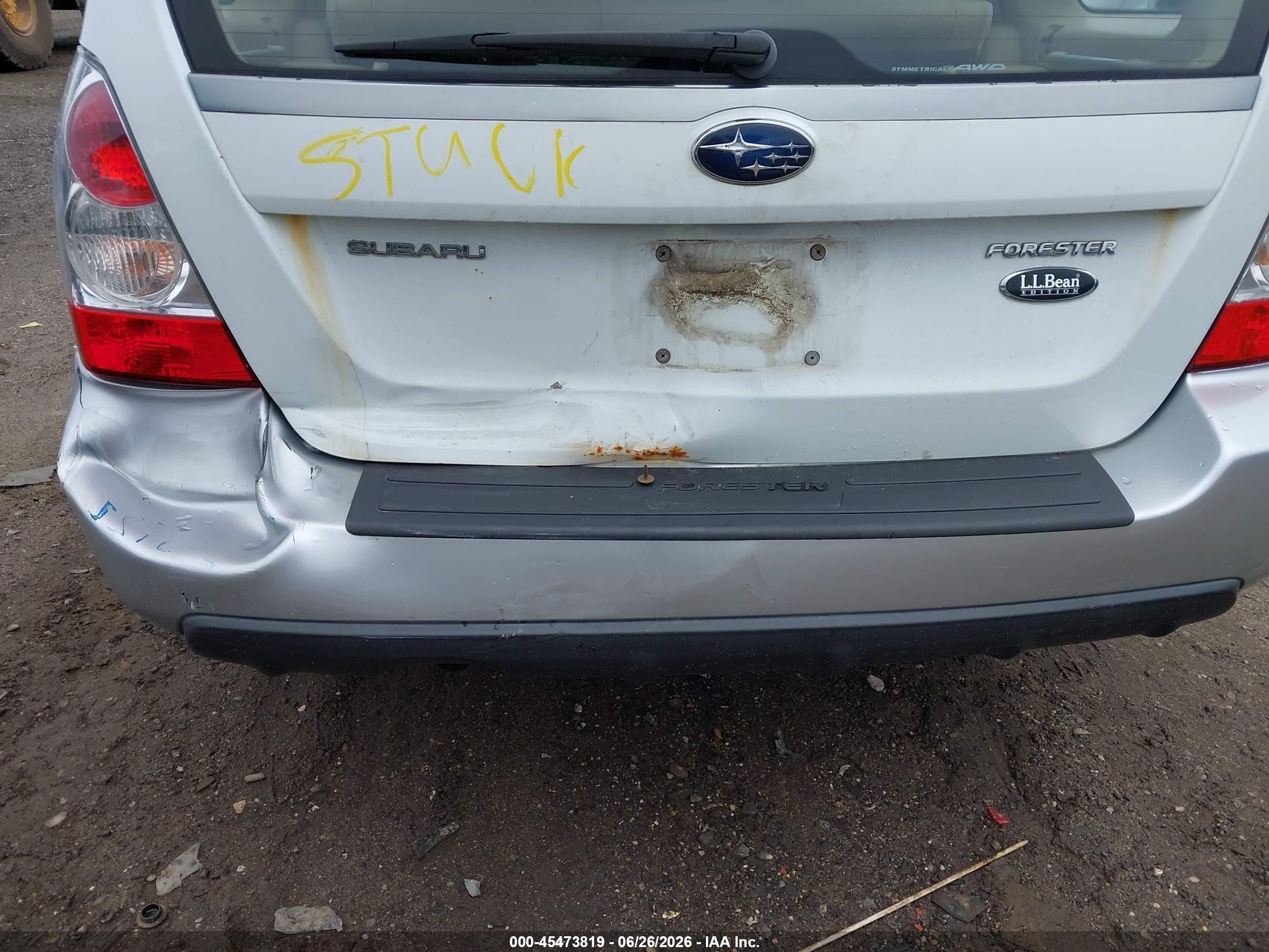 2006 Subaru Forester 2.5x L.l. Bean Edition White vin: JF1SG67666H740749