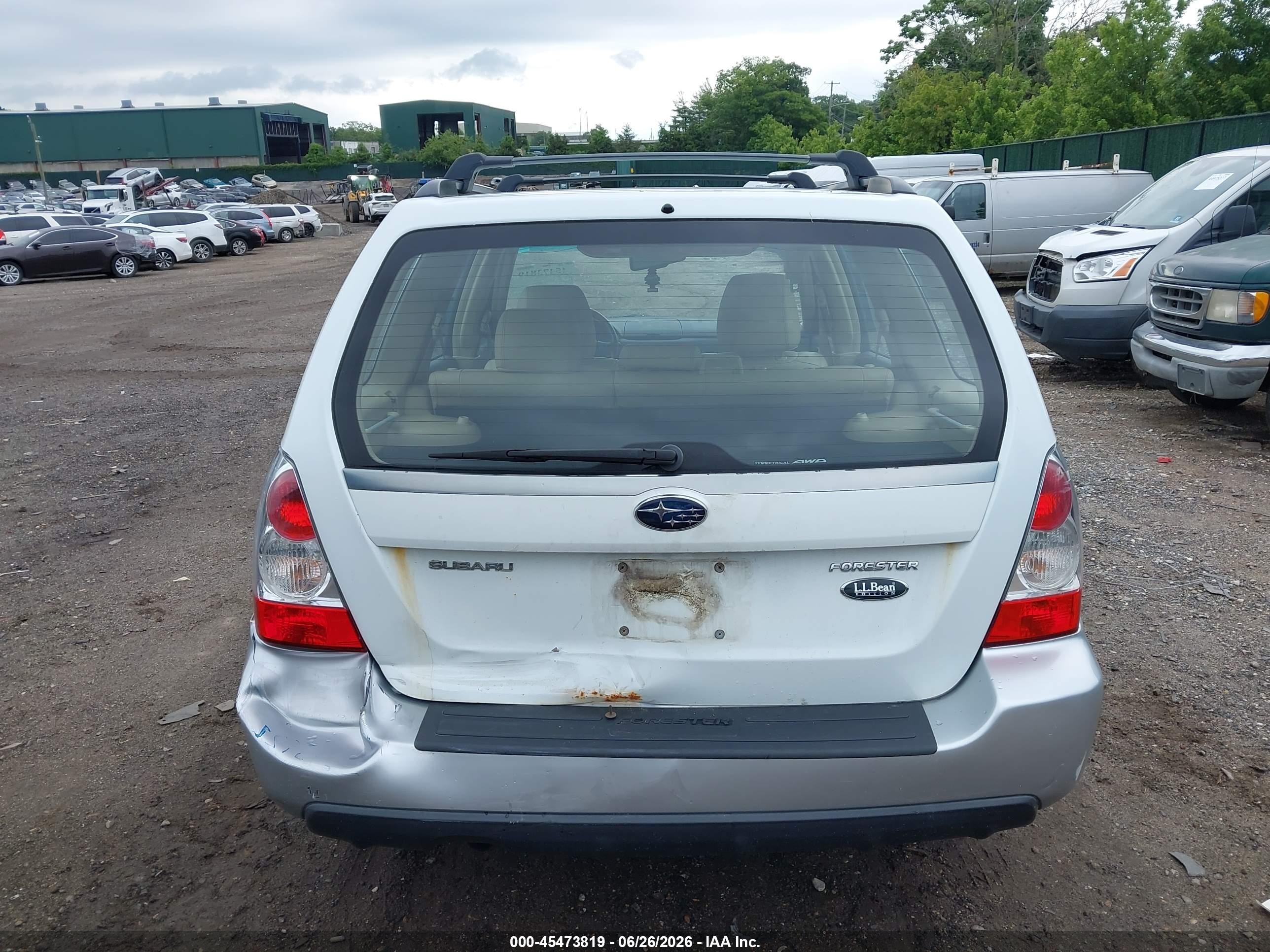 2006 Subaru Forester 2.5x L.l. Bean Edition White vin: JF1SG67666H740749
