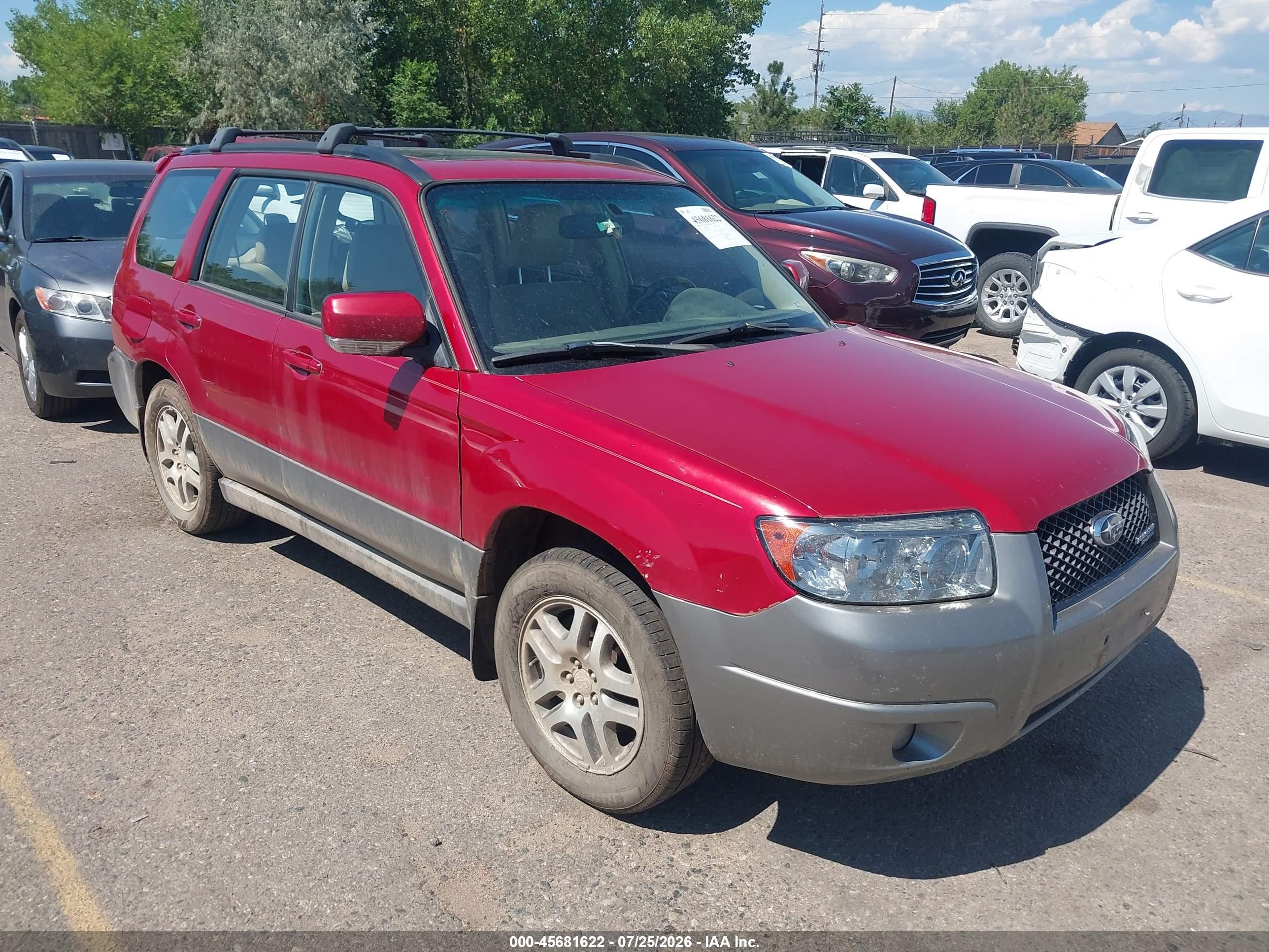 2006 Subaru Forester 2.5x L.l. Bean Edition Red vin: JF1SG67676H744972