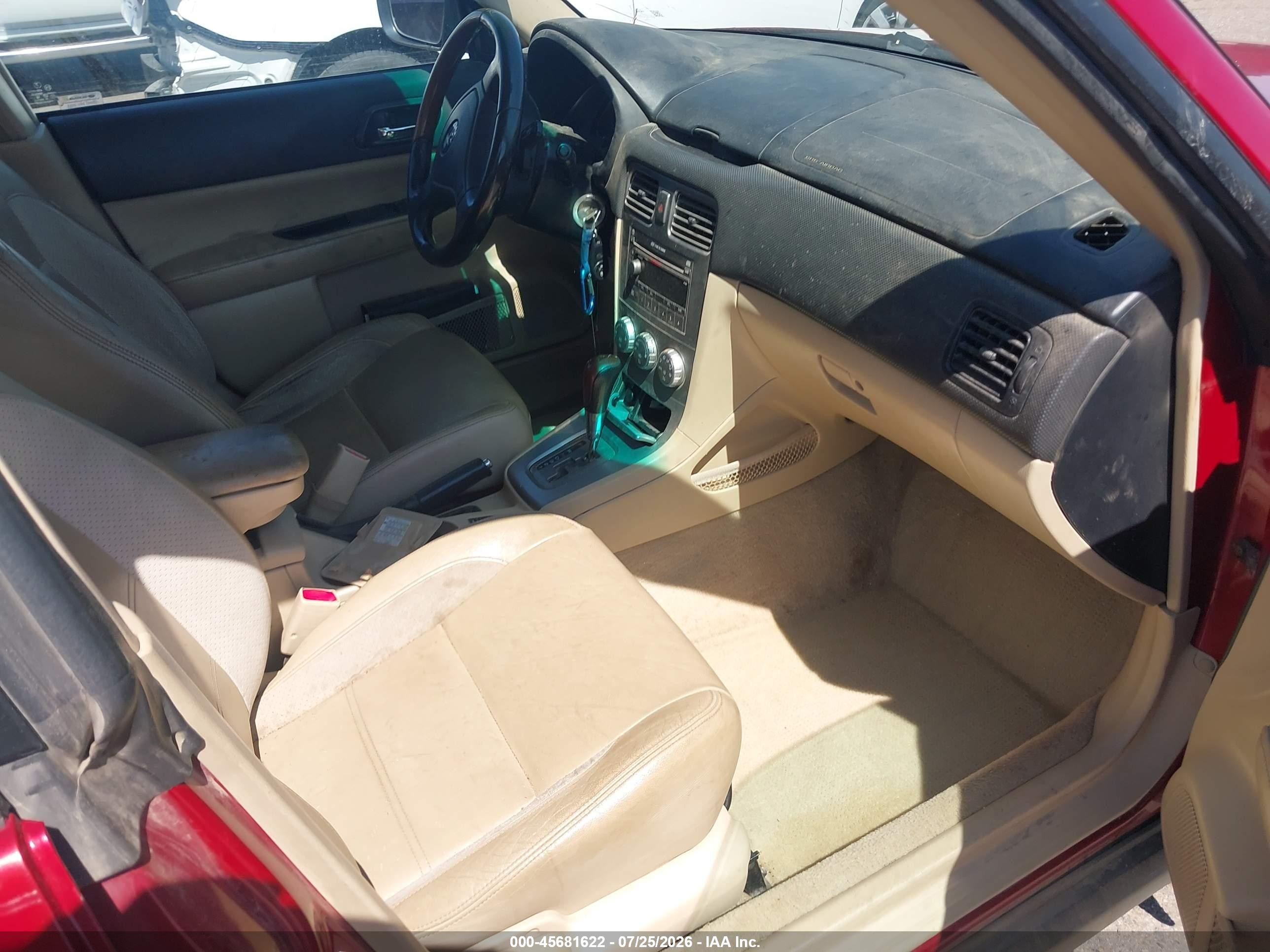 2006 Subaru Forester 2.5x L.l. Bean Edition Красный vin: JF1SG67676H744972