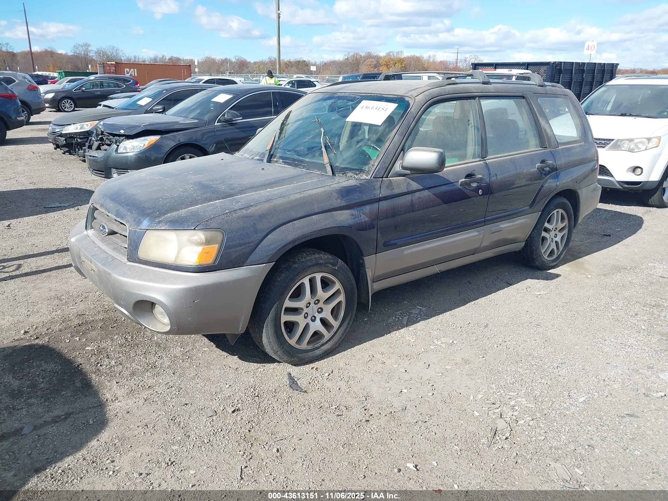 2005 Subaru Forester 2.5xs L.l. Bean Синий vin: JF1SG67695H712068