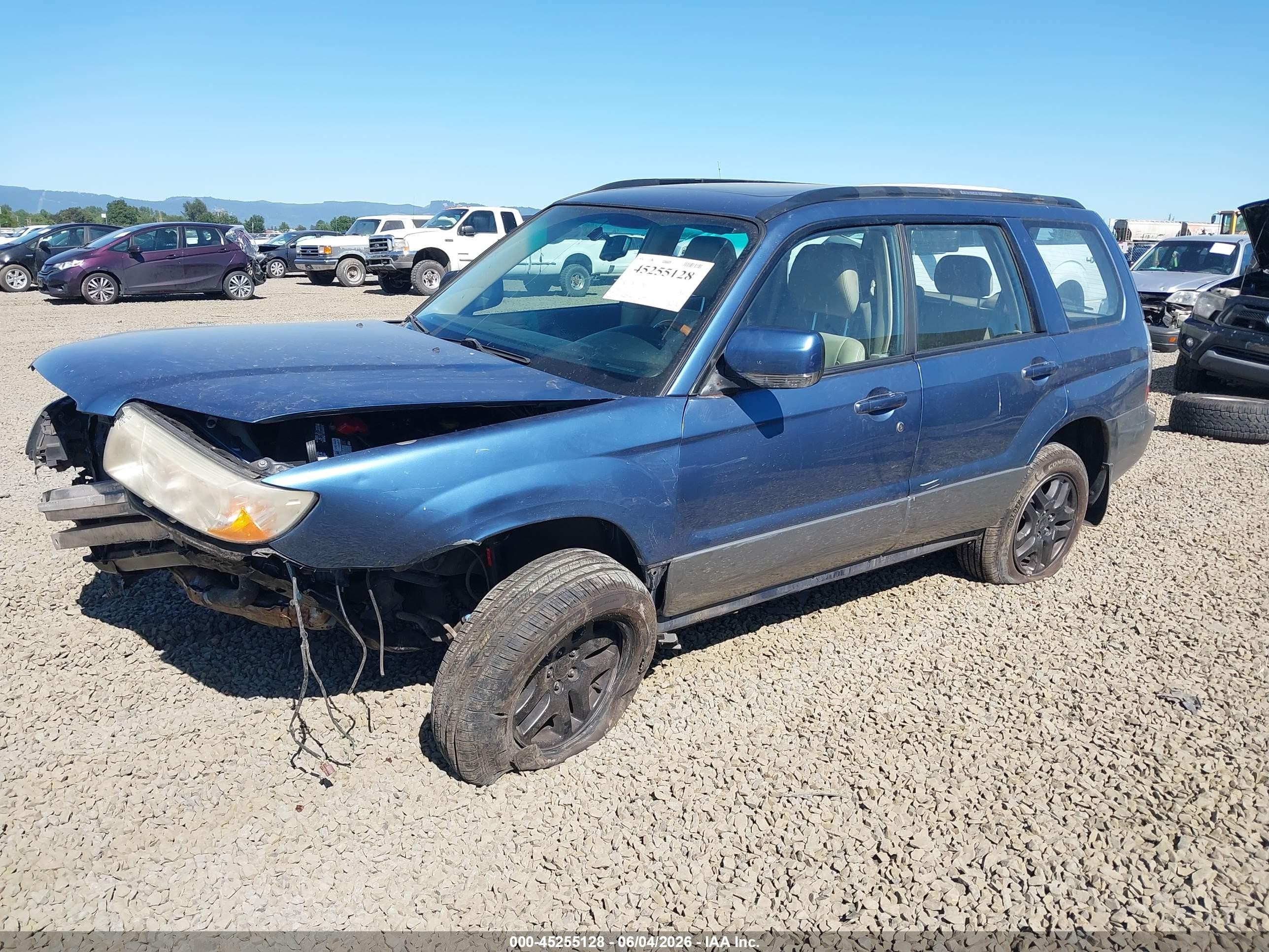 2007 Subaru Forester 2.5x L.l. Bean Edition Blue vin: JF1SG67697H708105