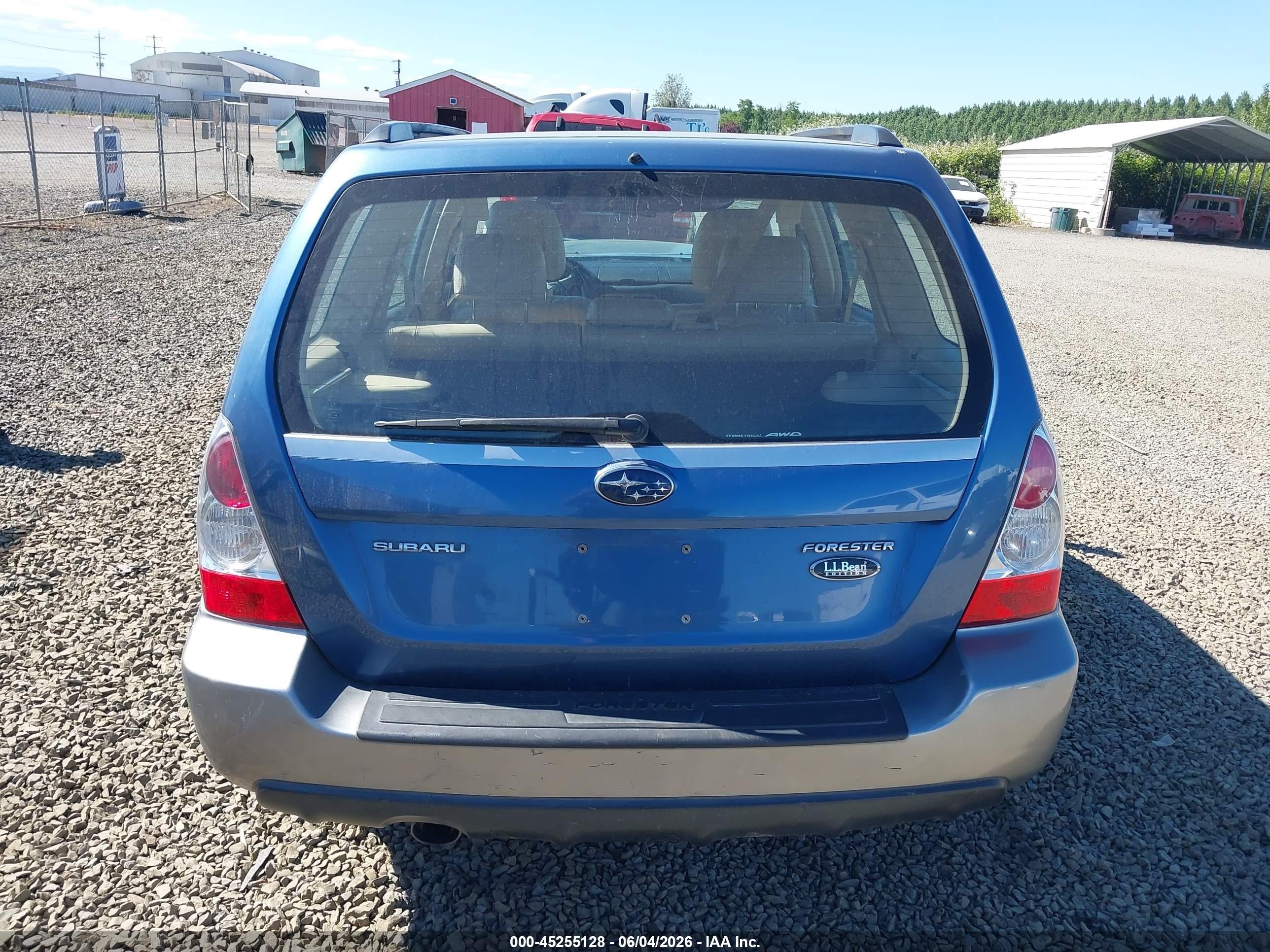 2007 Subaru Forester 2.5x L.l. Bean Edition Blue vin: JF1SG67697H708105