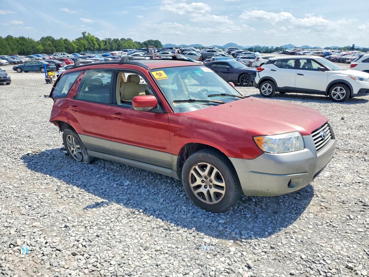 2006 Subaru Forester 2.5x Ll Bean Красный vin: JF1SG676X6H733822