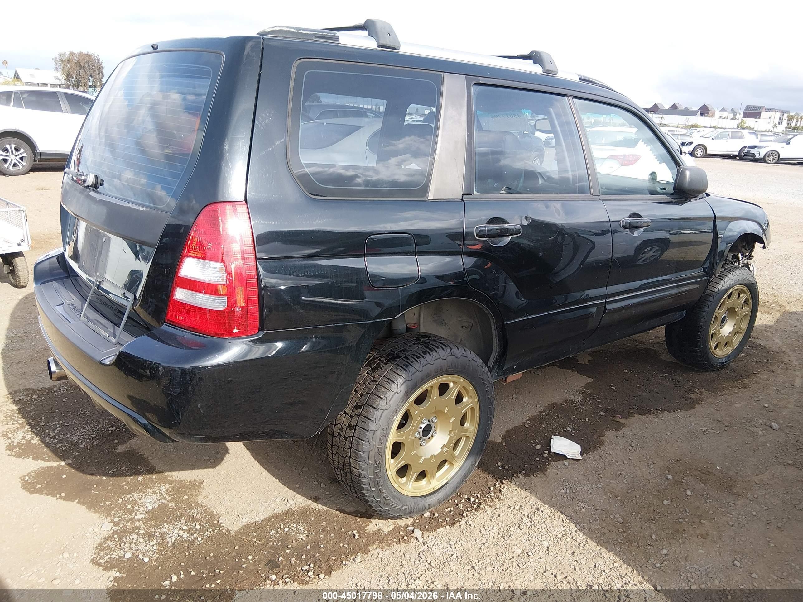 2005 Subaru Forester 2.5xt Черный vin: JF1SG69605H722209