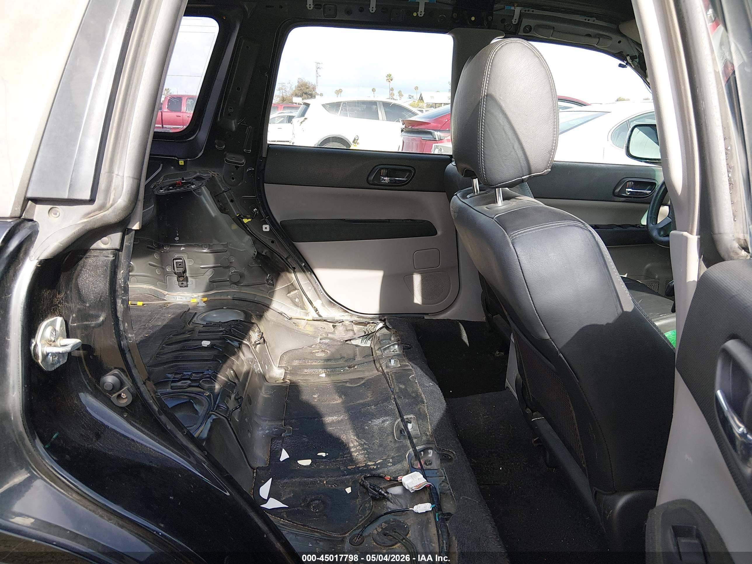 2005 Subaru Forester 2.5xt Черный vin: JF1SG69605H722209