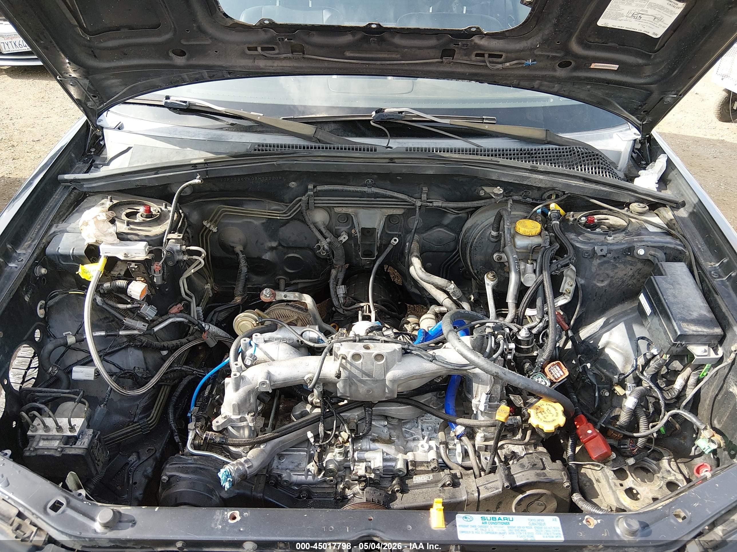 2005 Subaru Forester 2.5xt Черный vin: JF1SG69605H722209