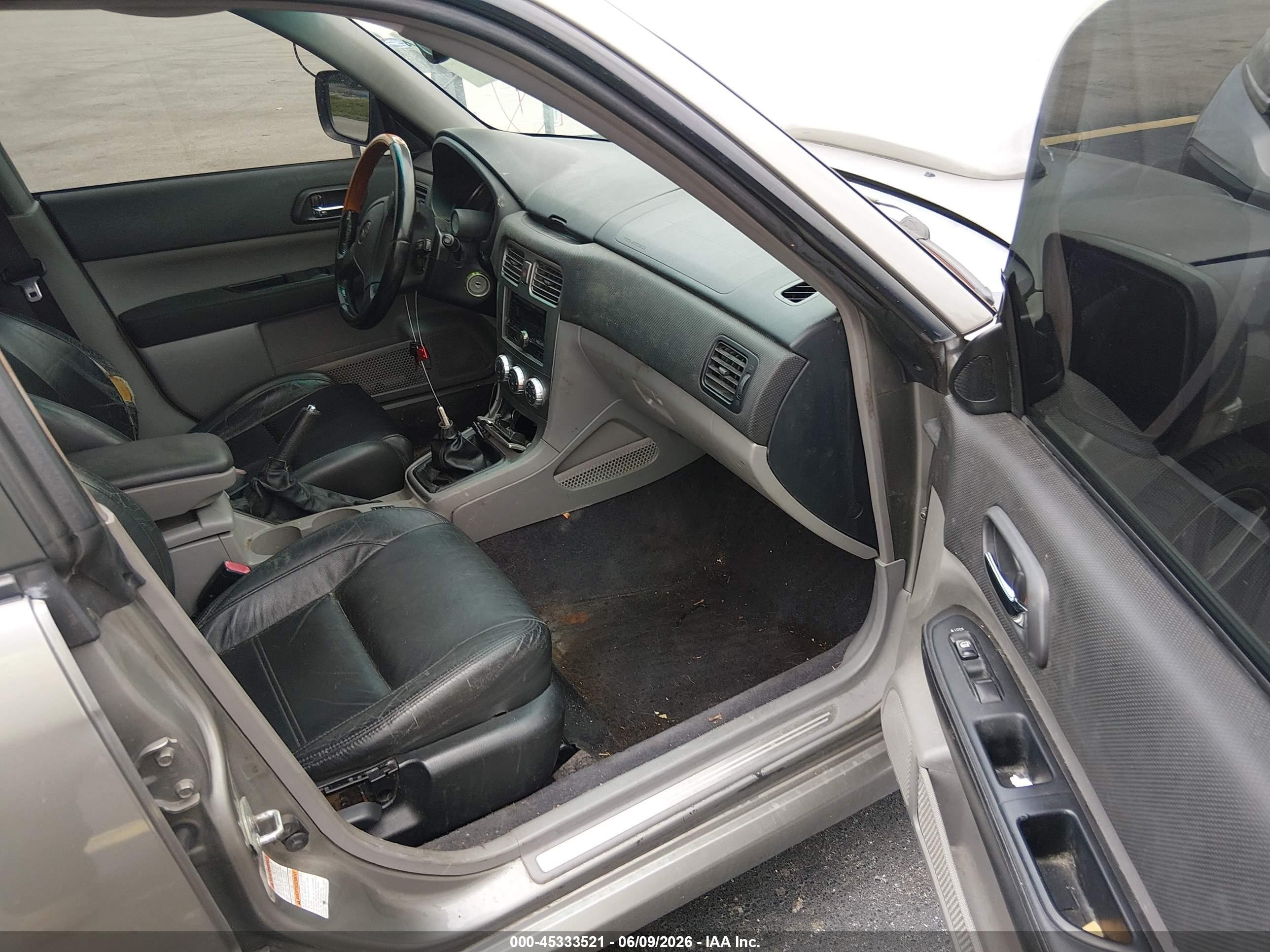 2006 Subaru Forester 2.5xt Limited Gray vin: JF1SG69616G714255