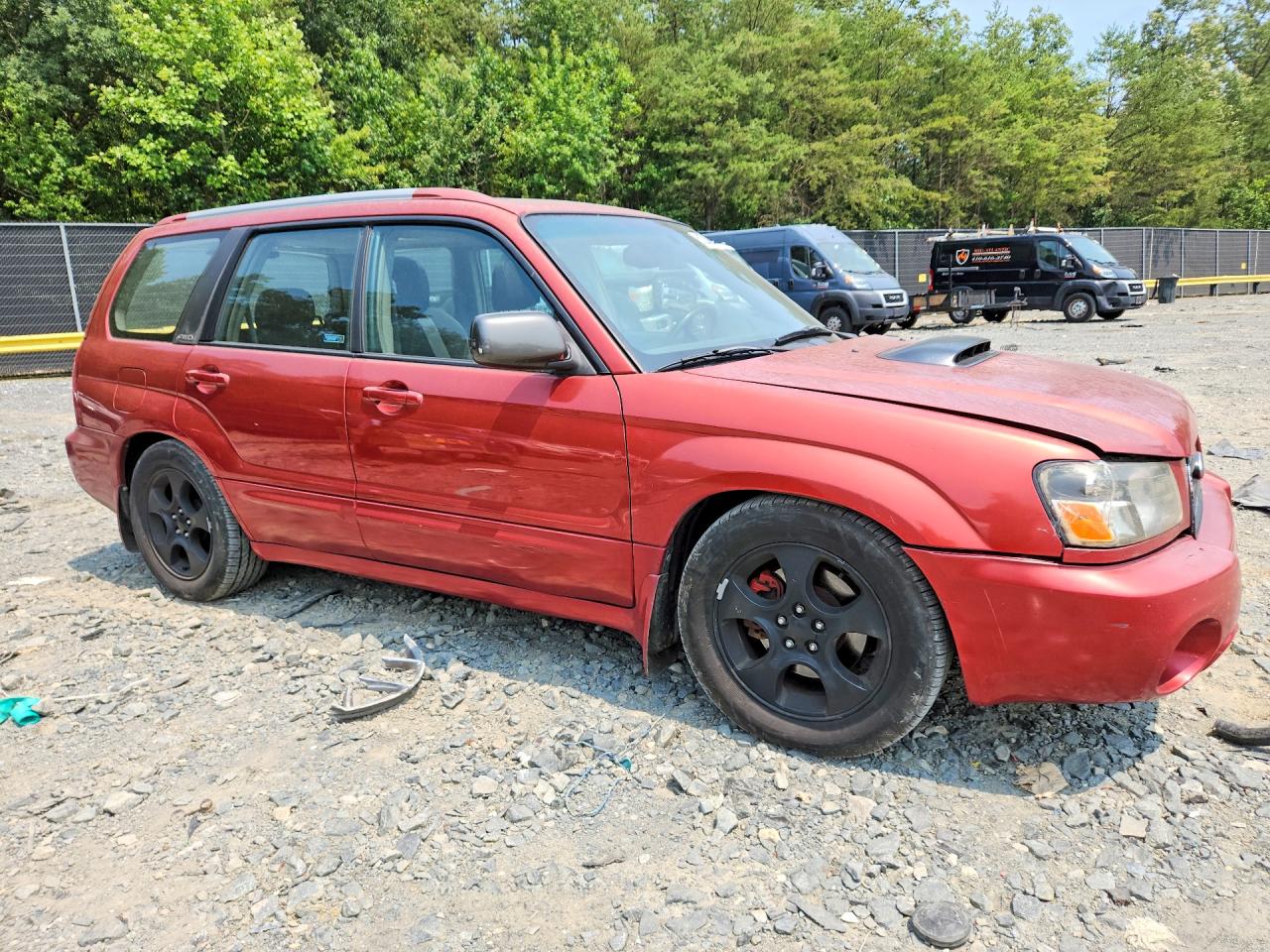 2004 Subaru Forester 2.5xt Red vin: JF1SG69634H754196