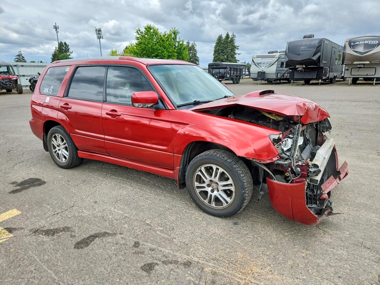 2006 Subaru Forester 2.5xt Red vin: JF1SG69636H734498
