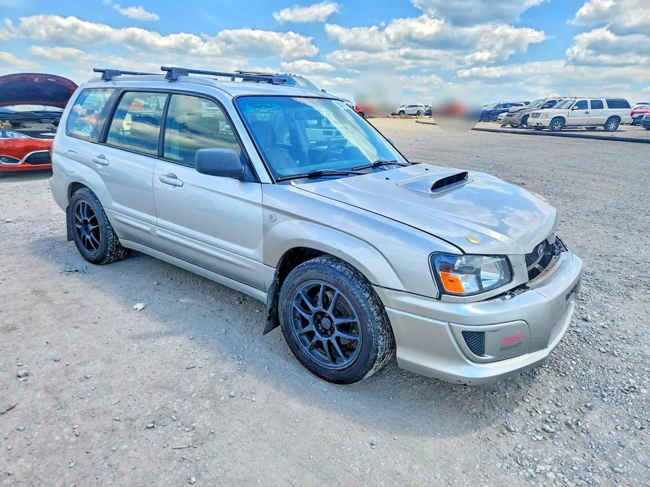 2005 Subaru Forester 2.5xt Silver vin: JF1SG69645G744932