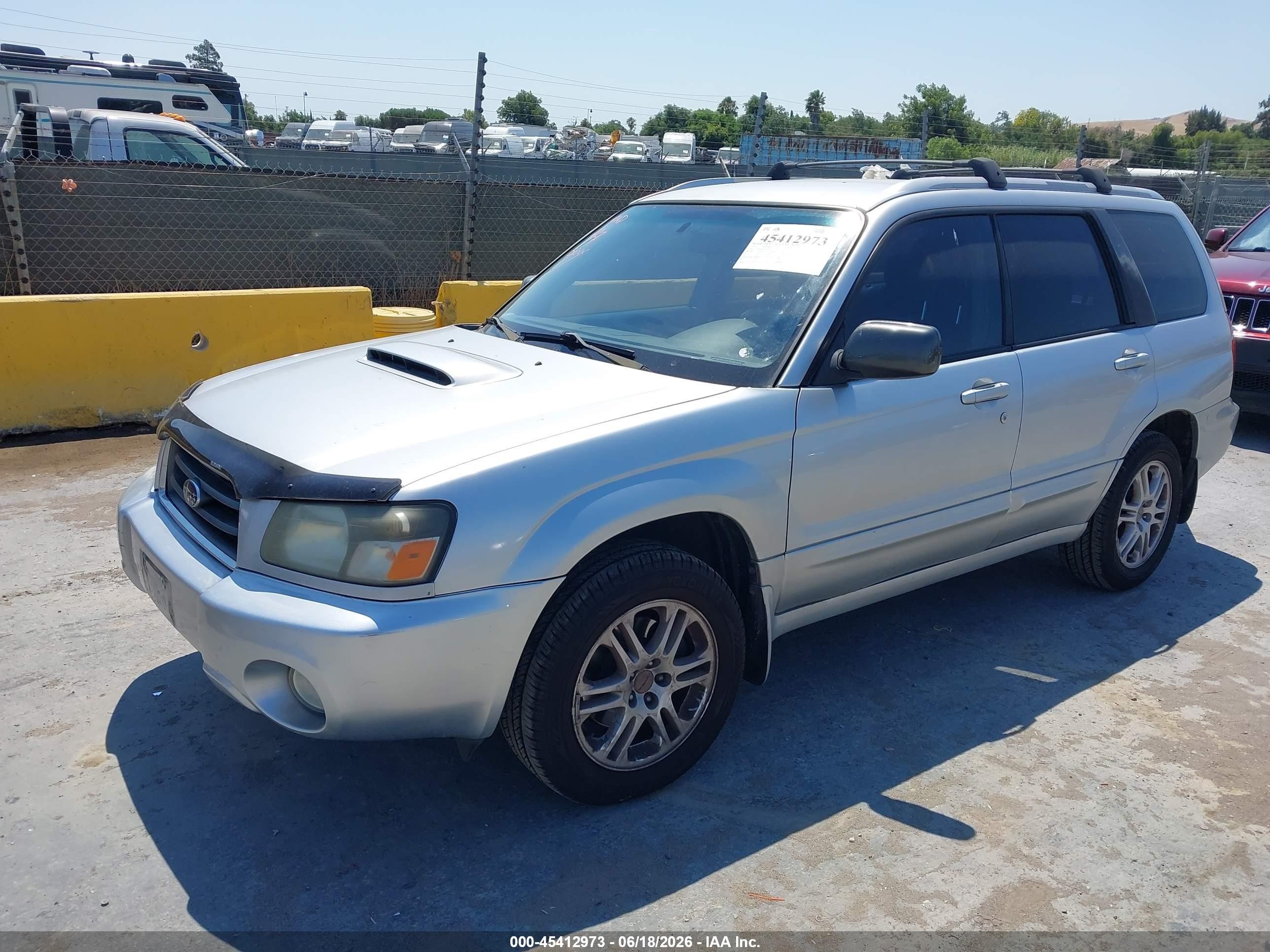 2005 Subaru Forester 2.5xt Gray vin: JF1SG69655H725624