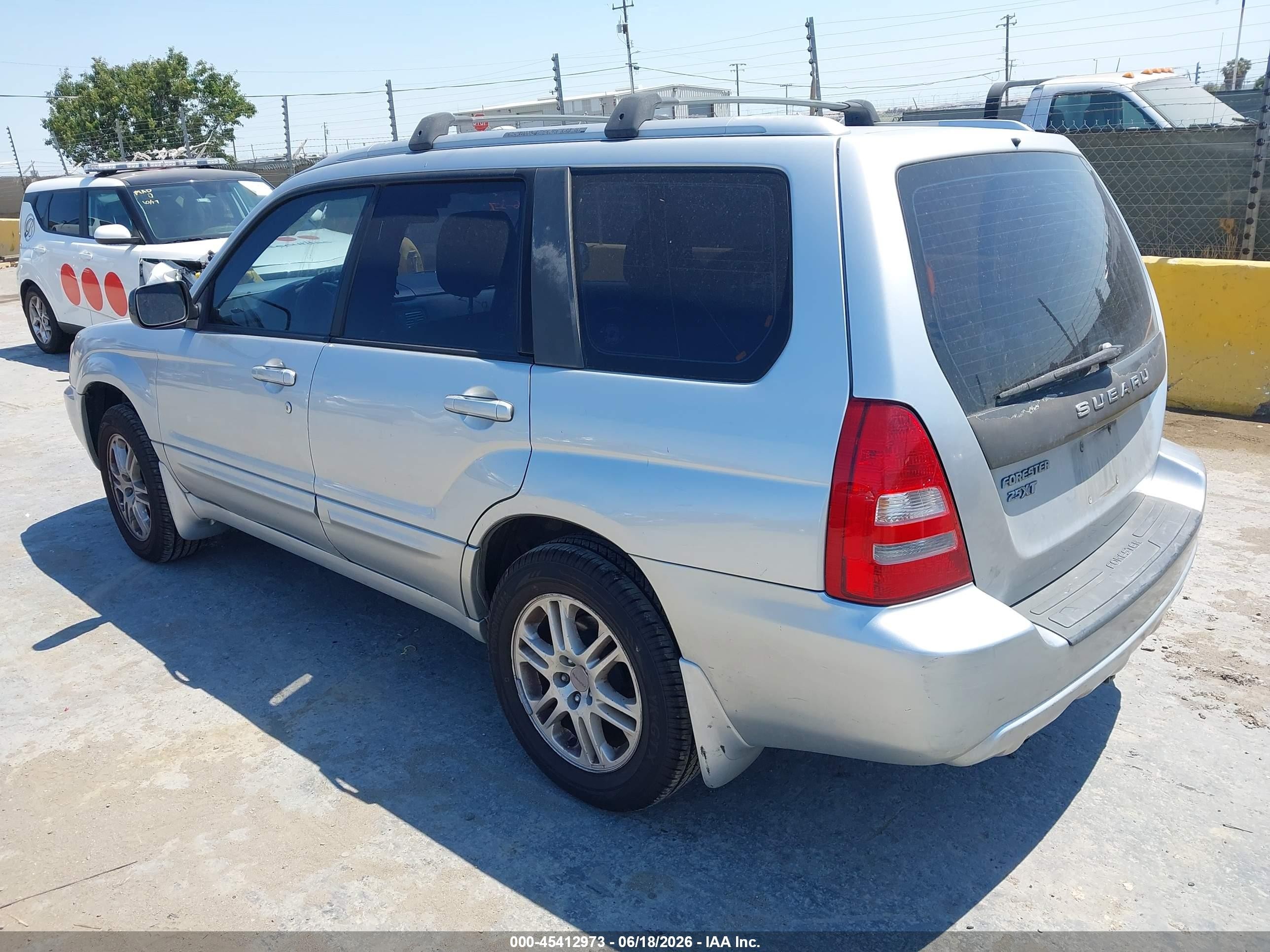 2005 Subaru Forester 2.5xt Gray vin: JF1SG69655H725624