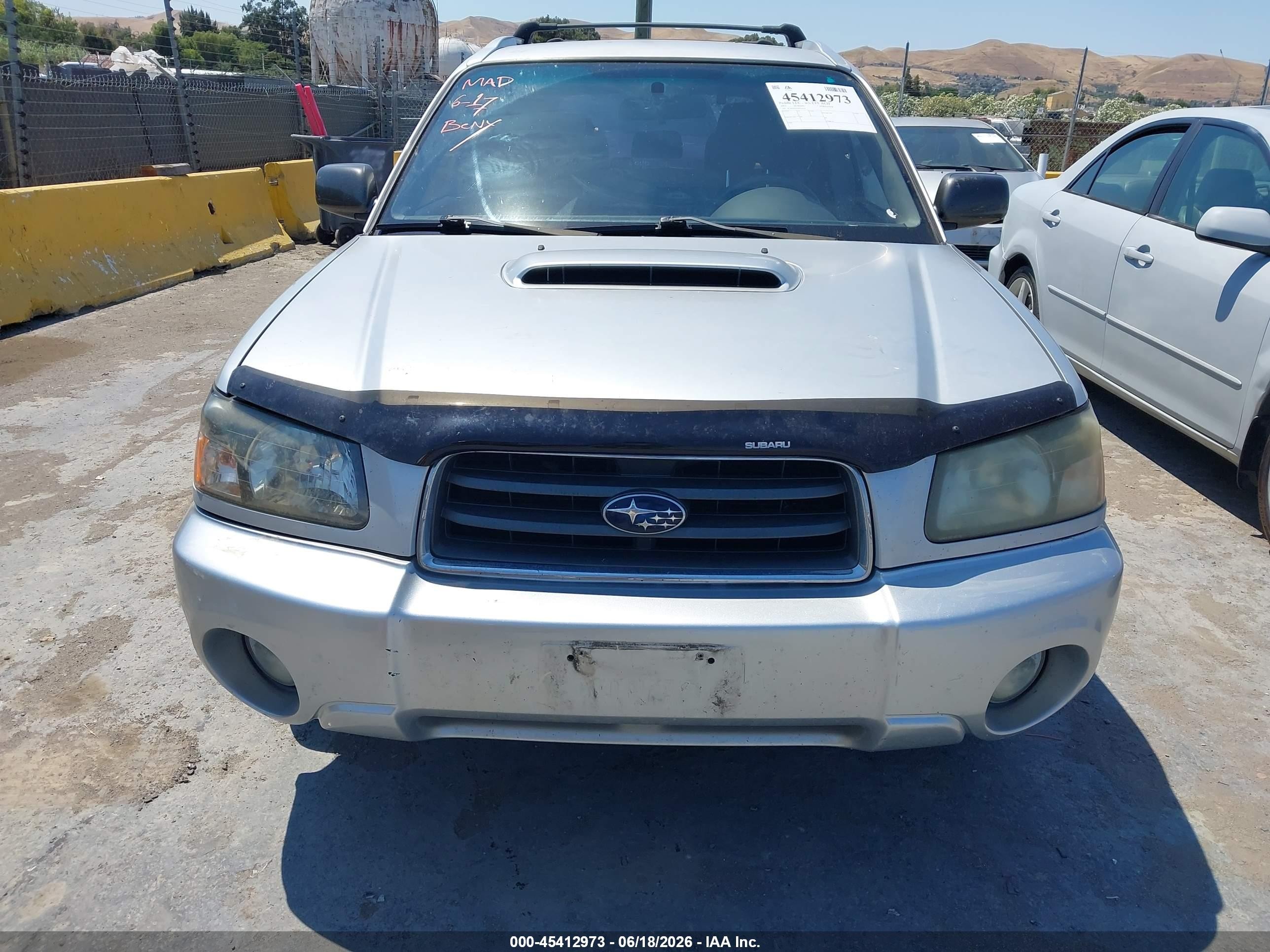 2005 Subaru Forester 2.5xt Gray vin: JF1SG69655H725624