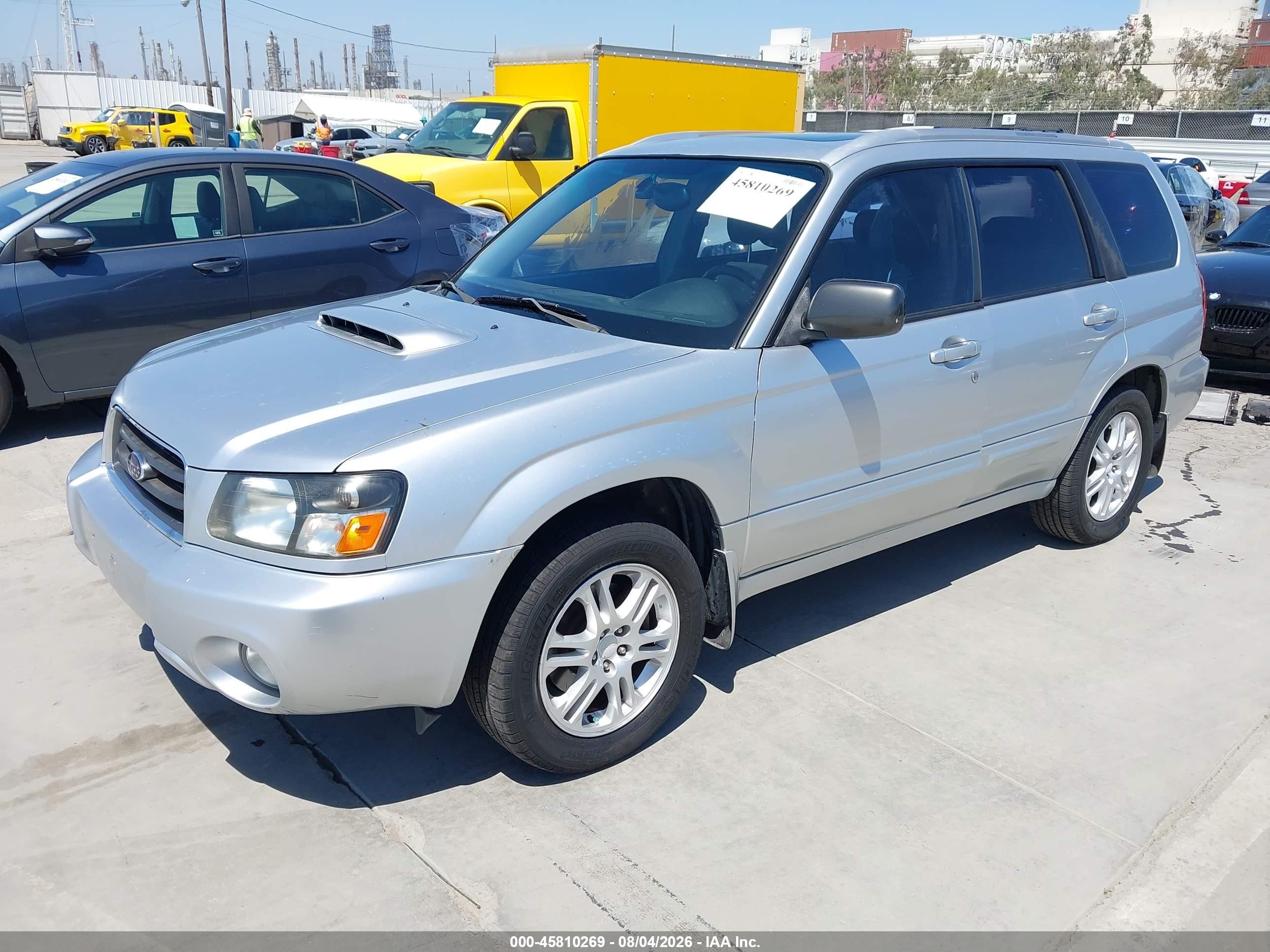 2005 Subaru Forester 2.5xt Silver vin: JF1SG69665H706385