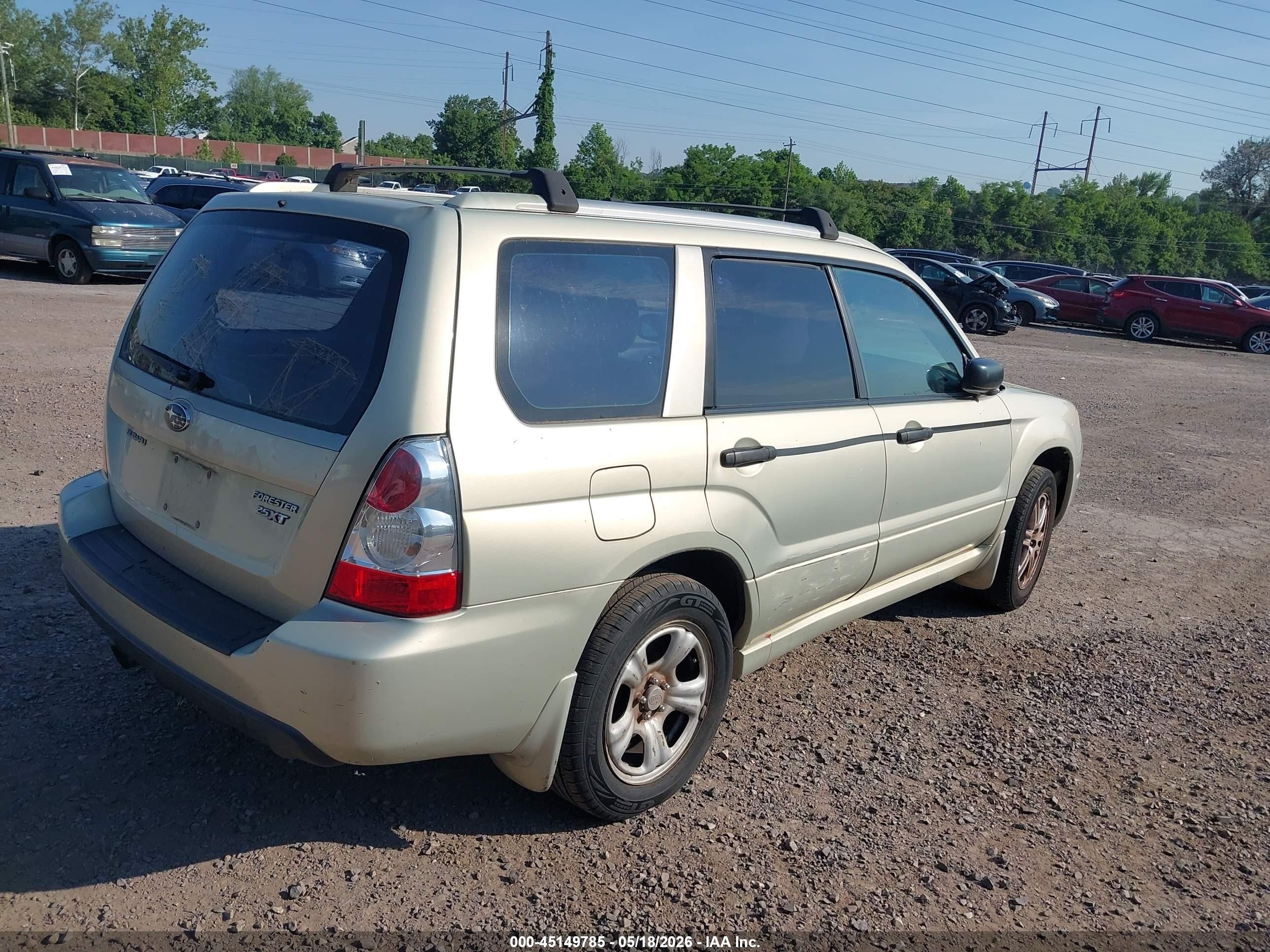 2006 Subaru Forester 2.5xt Limited Green vin: JF1SG69686H737235