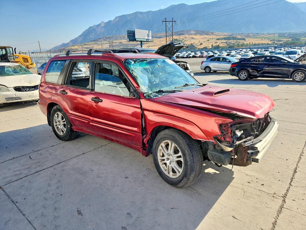 2005 Subaru Forester 2.5xt Red vin: JF1SG69695H740725