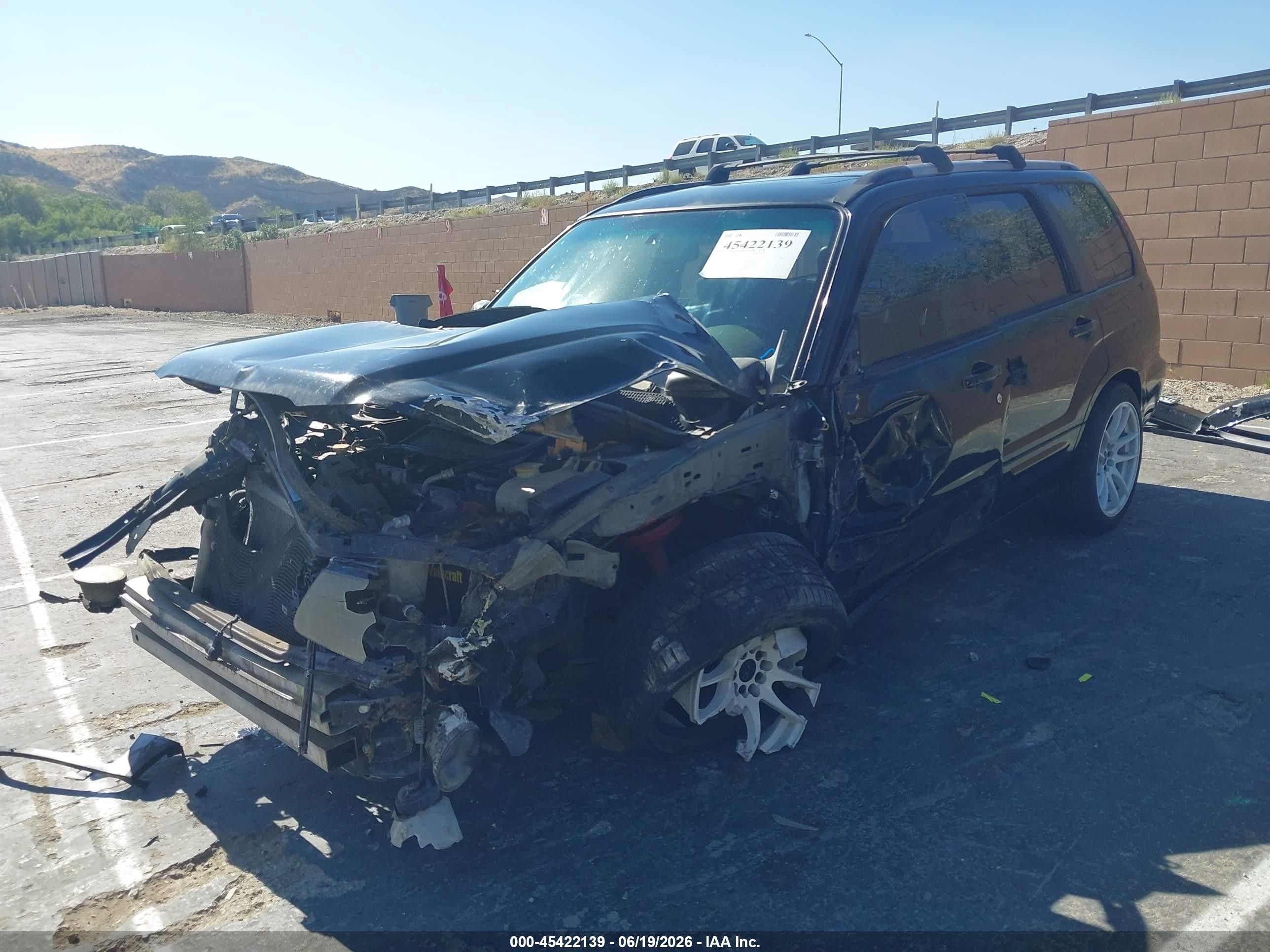 2005 Subaru Forester 2.5xt Black vin: JF1SG696X5G711949