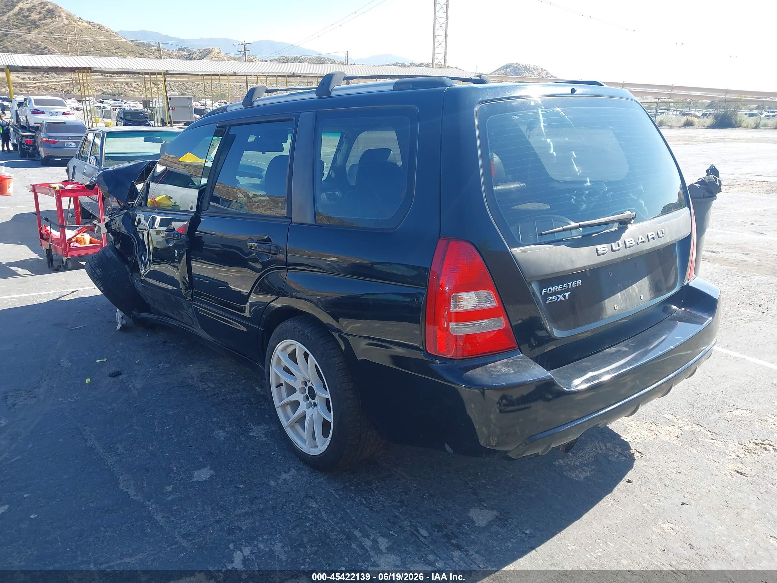 2005 Subaru Forester 2.5xt Black vin: JF1SG696X5G711949