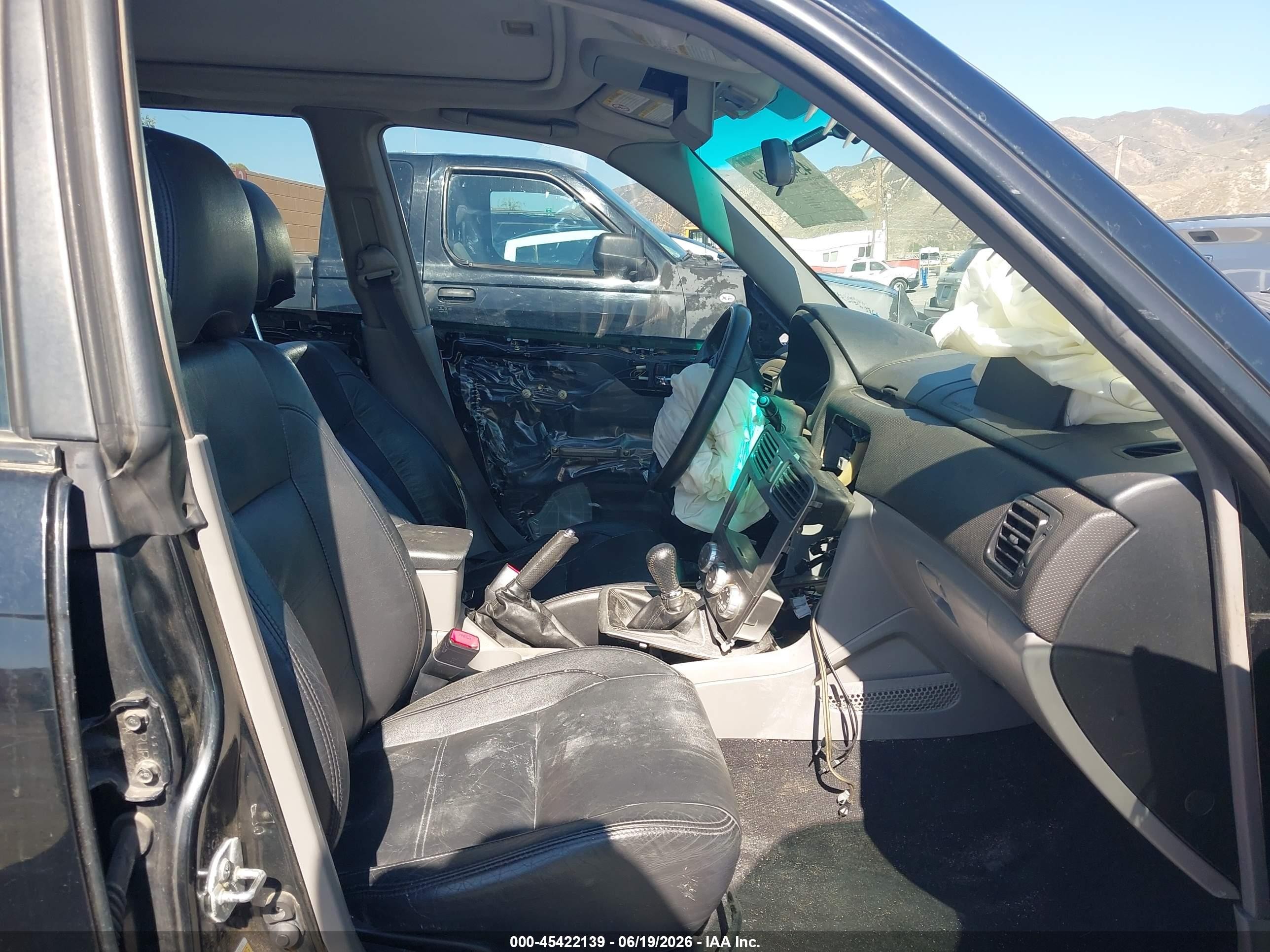 2005 Subaru Forester 2.5xt Black vin: JF1SG696X5G711949
