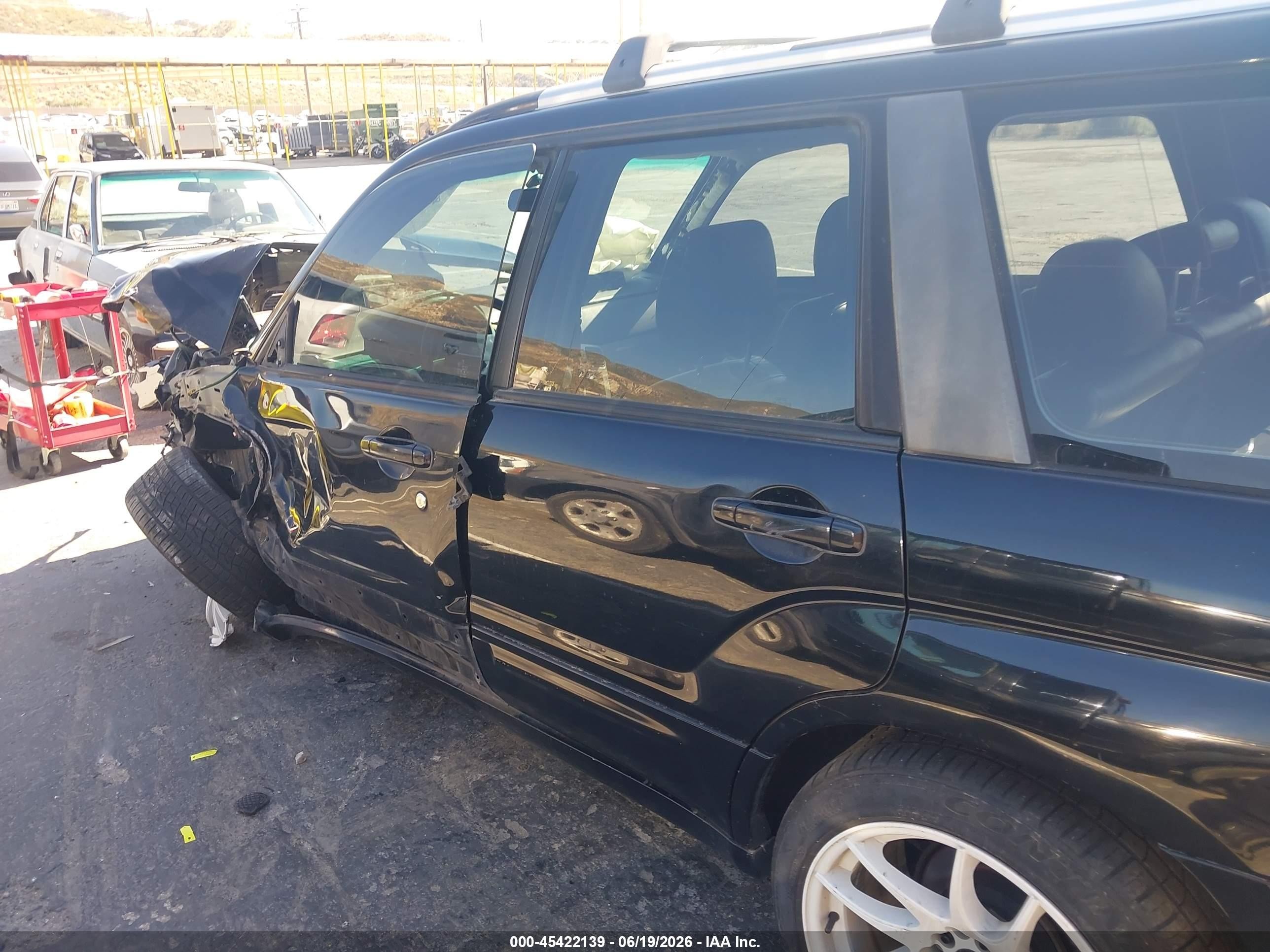 2005 Subaru Forester 2.5xt Black vin: JF1SG696X5G711949